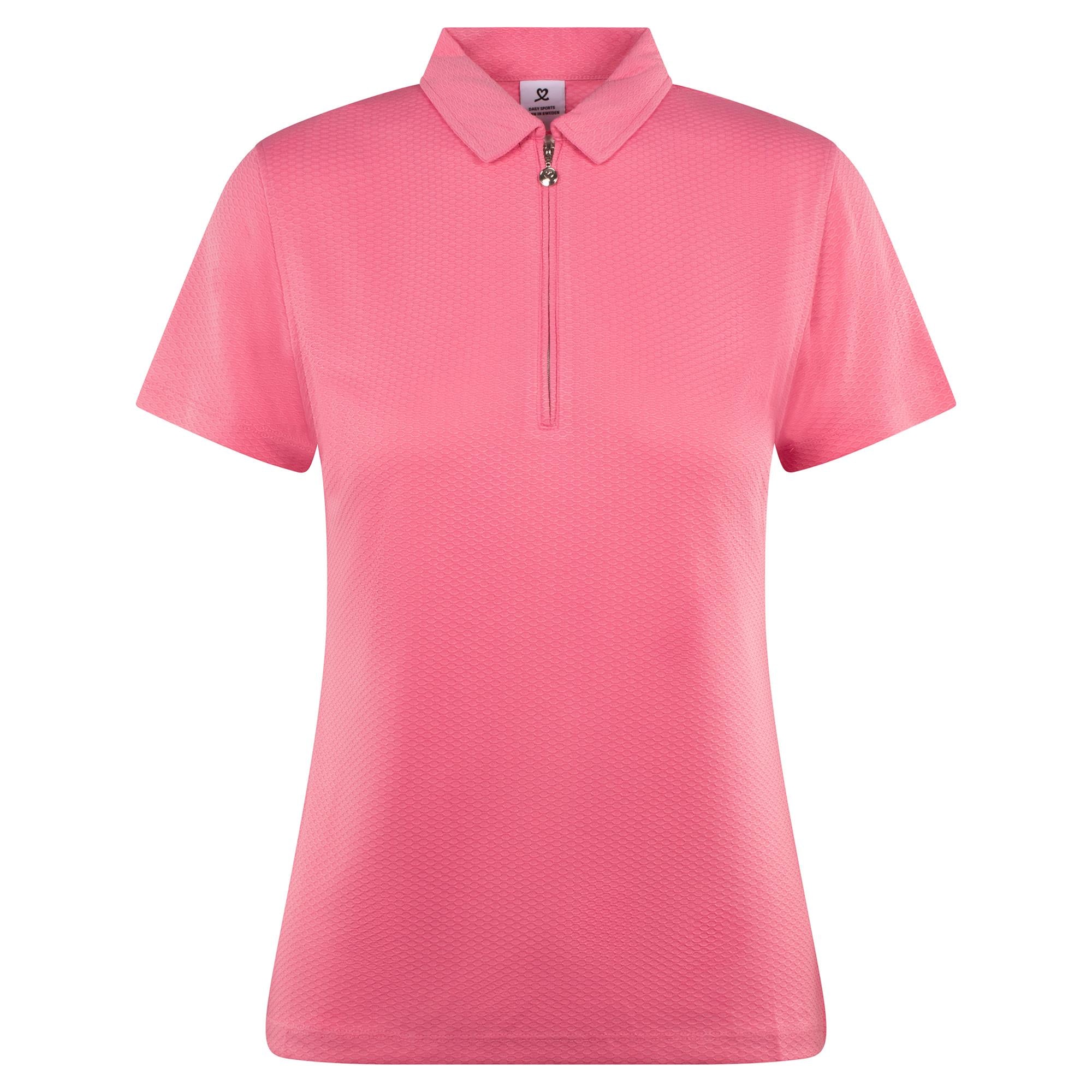 Pink Shirt Dress for Women Dressy Polo Shirt Business Summer