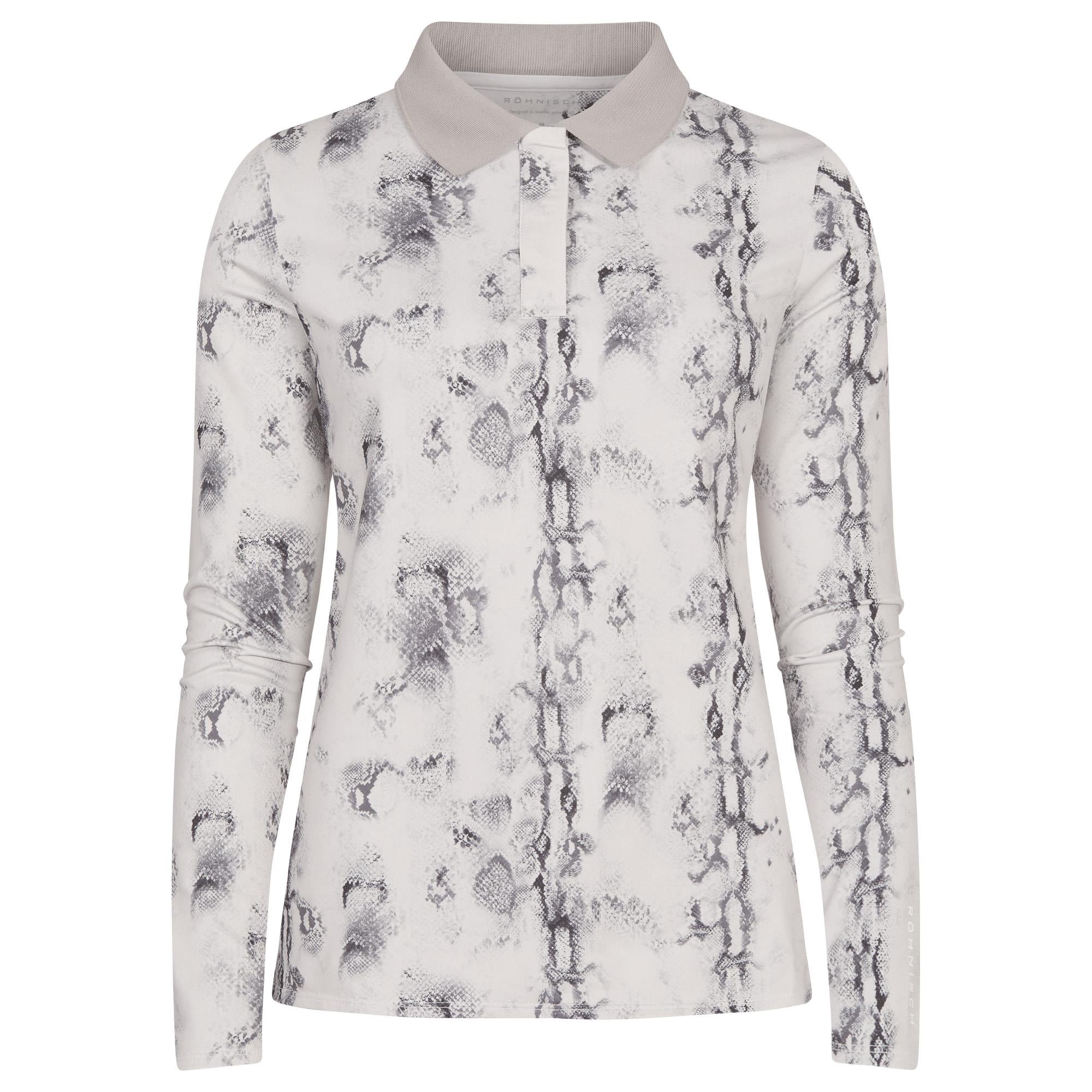 Rohnisch Sia Thermal Ladies Golf Polo Shirt Tofu Snake