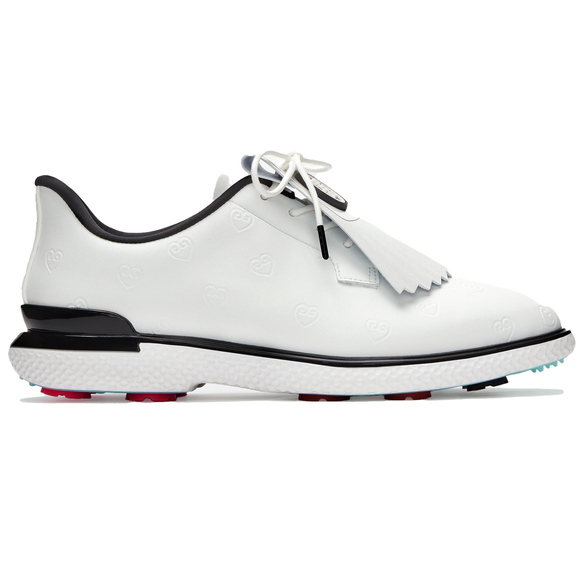 G/FORE Gallivan2r Debossed Heart G's Kiltie Ladies Golf Shoes Snow/Ony
