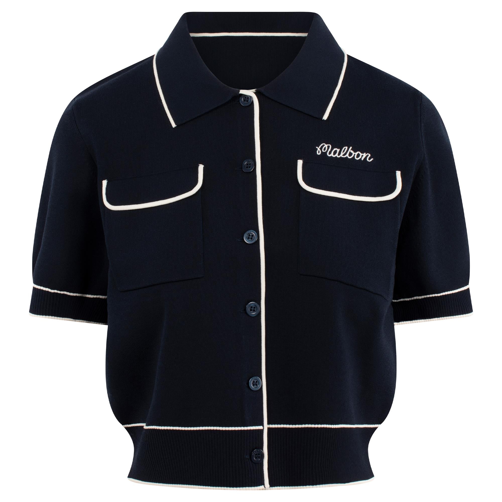 Malbon Golf Womens Jaqueline Polo Midnight