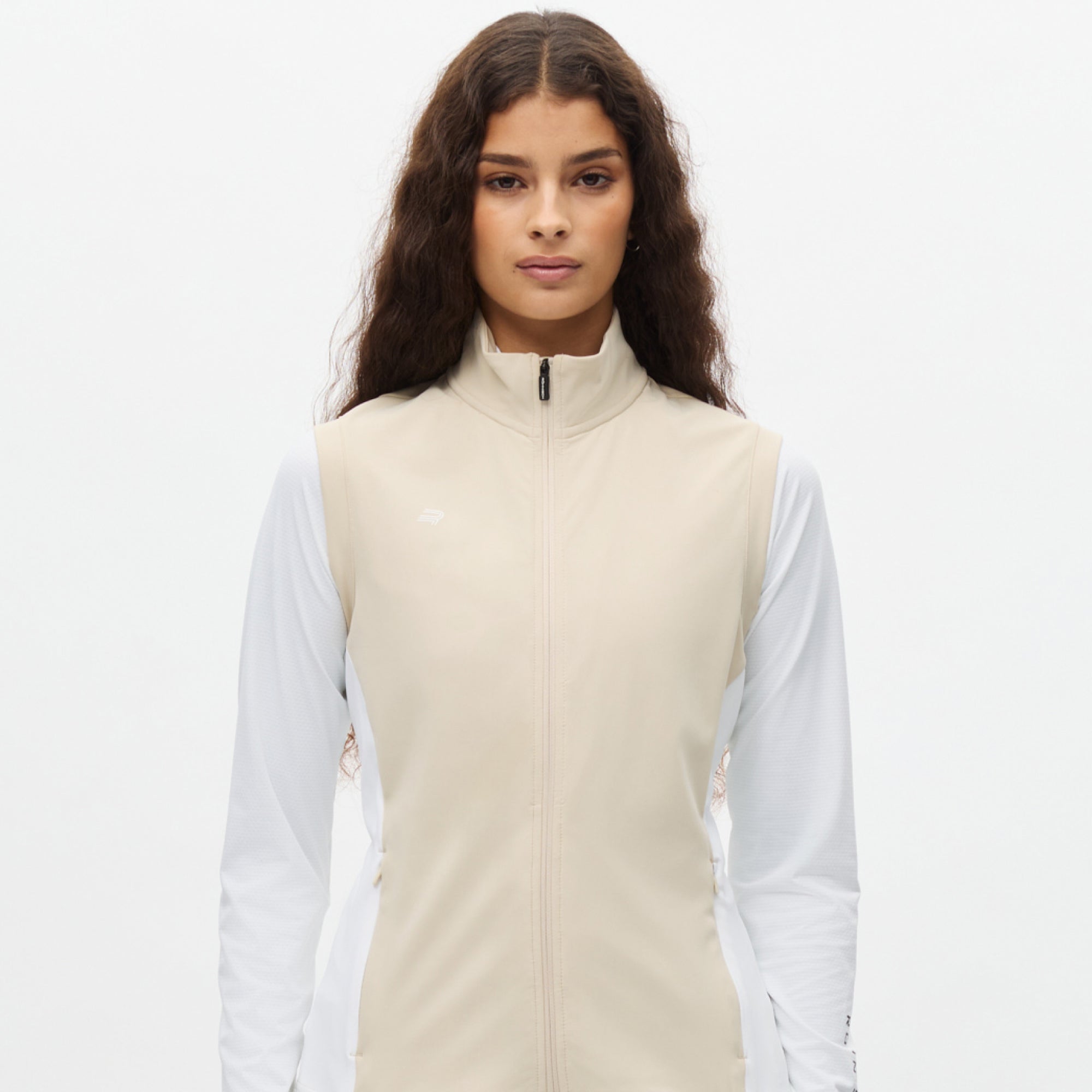 Rohnisch Blake Thermal Ladies Golf Mid Layer Vest Oatmeal
