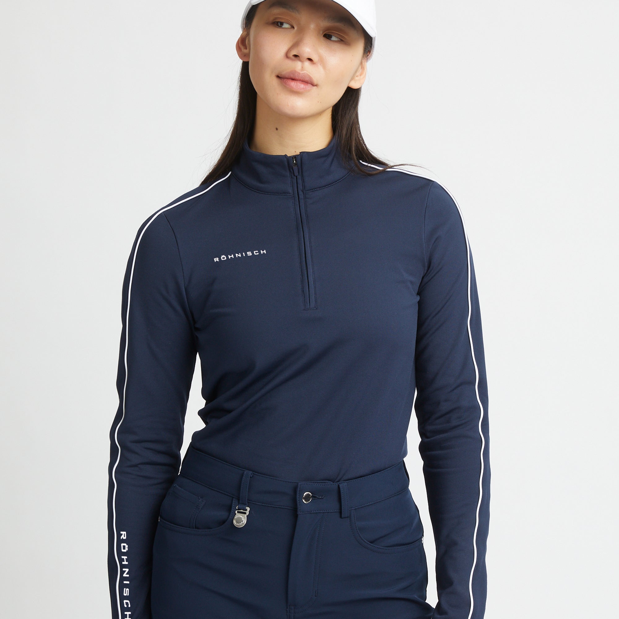 Rohnisch Amie Brushed Ladies Golf Mid Layer Navy/Navy