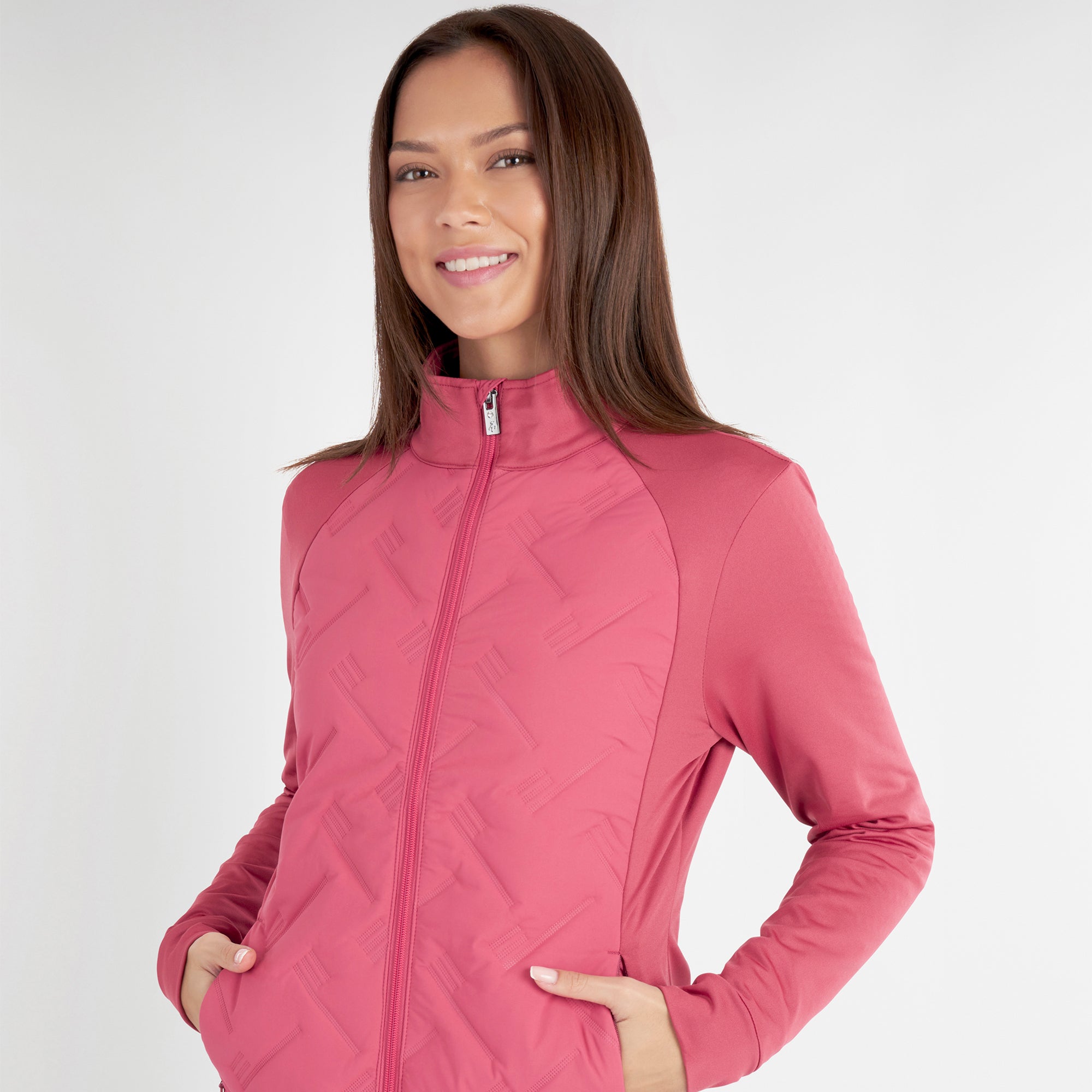 Green Lamb Marcella Hybrid Ladies Golf Jacket Blush