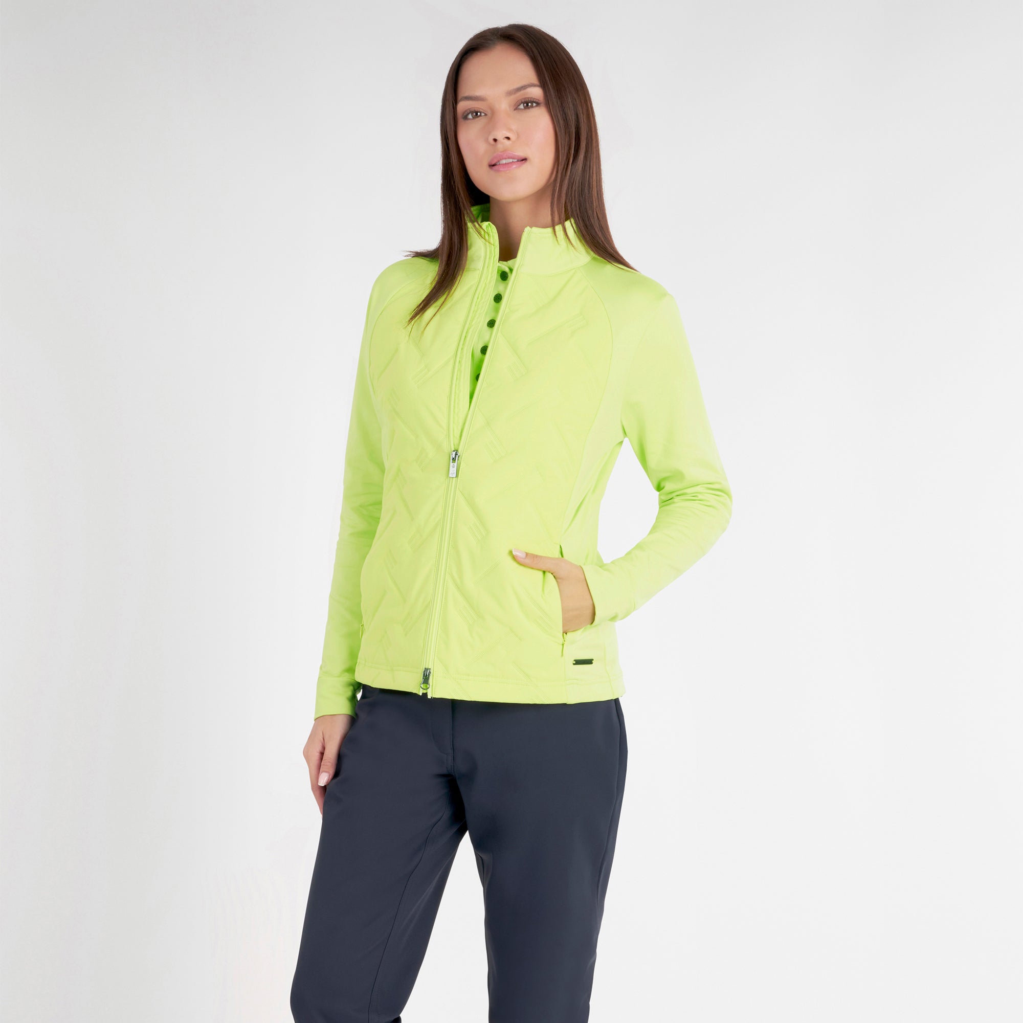 Ladies lime green jacket best sale