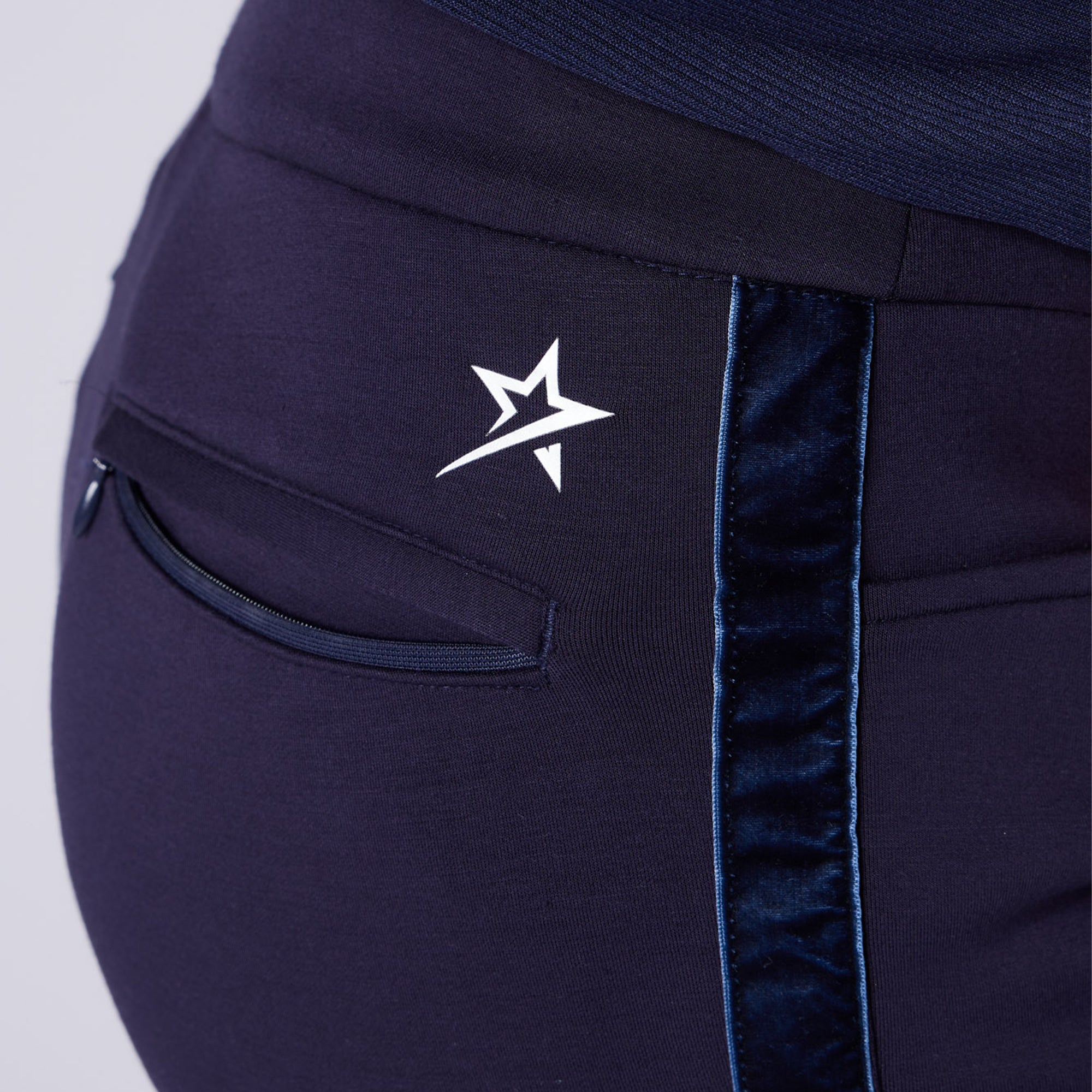 Swing Out Sister Amber Thermal Pull On Ladies Golf Trousers True Navy 31 Inch