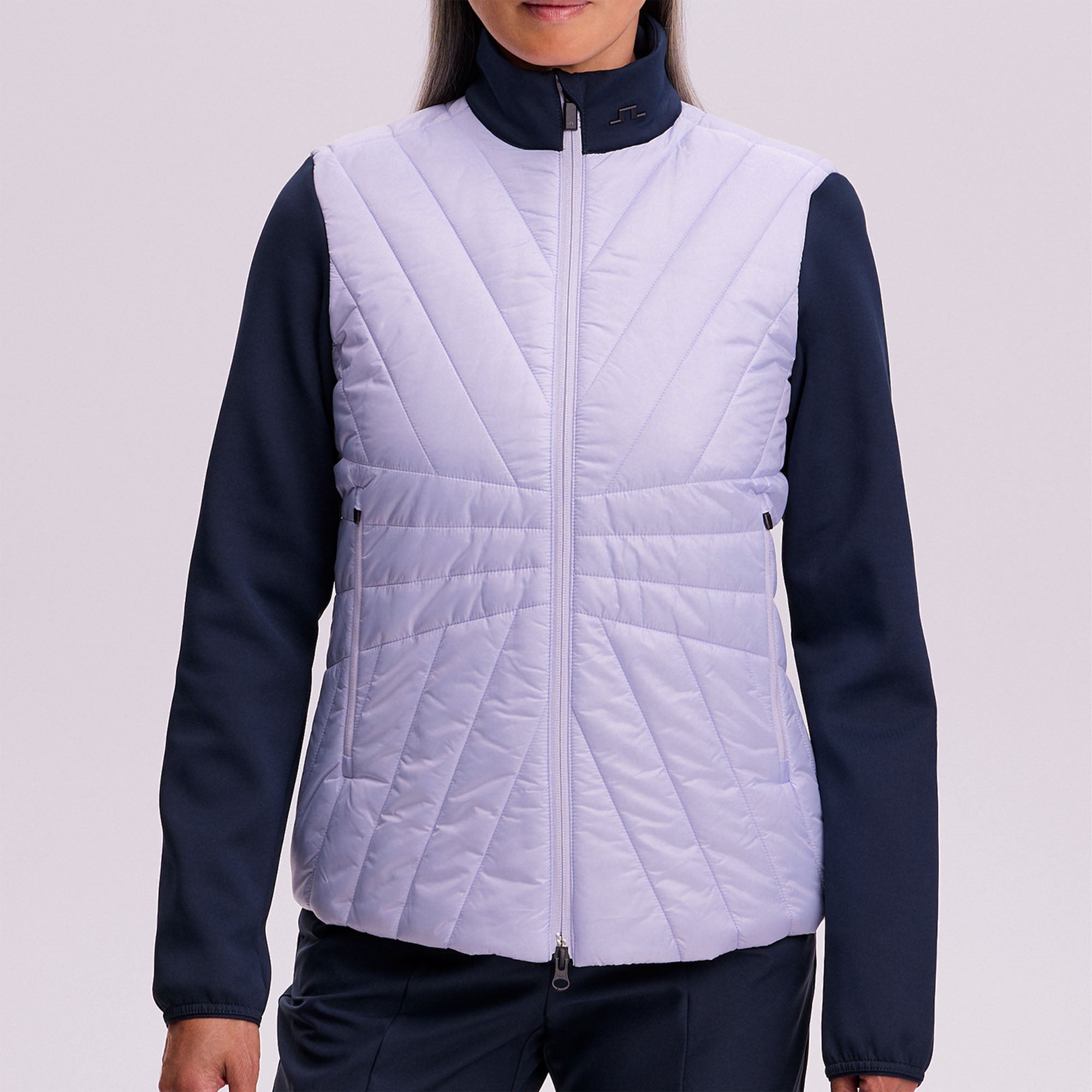 J Lindeberg Holma Quilt Hybrid Ladies Golf Jacket Purple Heather