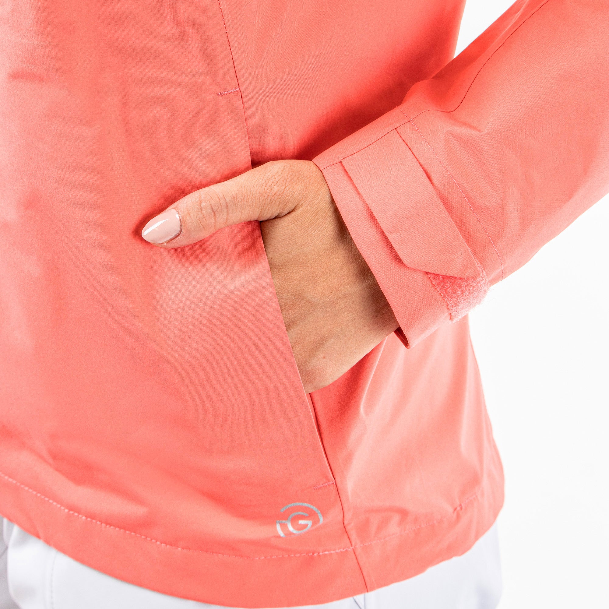 Galvin Green Alice Paclite Gore-Tex Ladies Waterproof Golf Jacket Coral