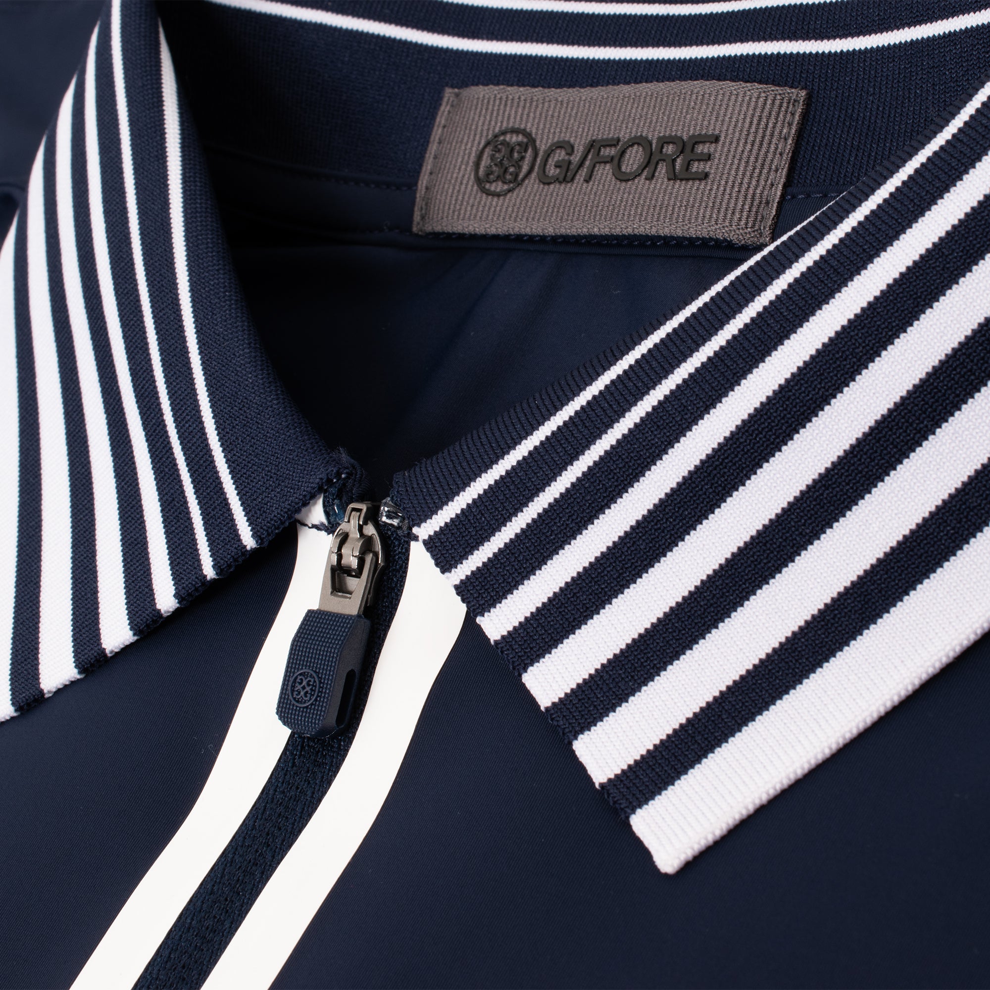 G/FORE Silky Tech Nylon Gradient Heart Quarter Zip Ladies Golf Polo Shirt Twilight