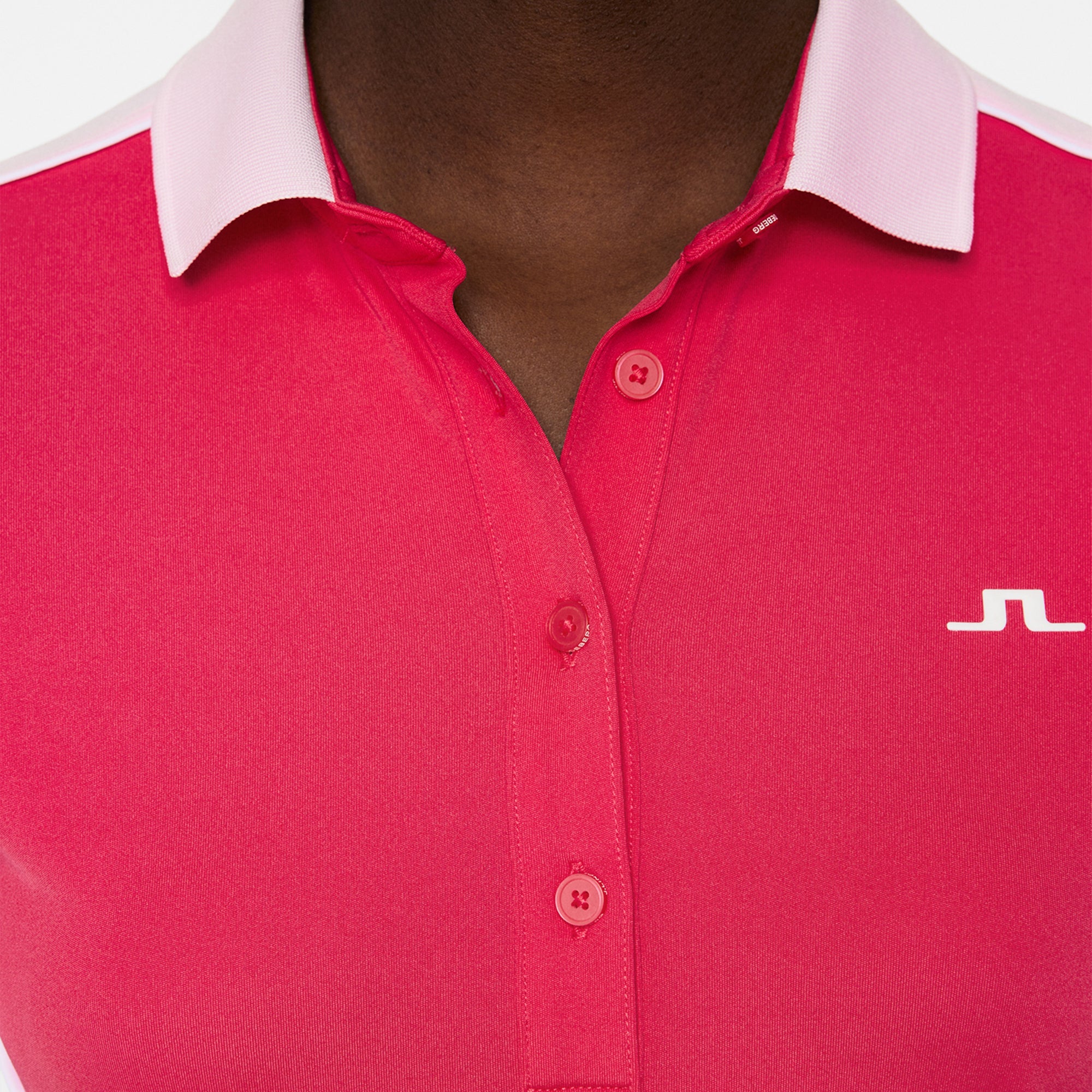 J Lindeberg Demi Ladies Golf Polo Shirt Azalea