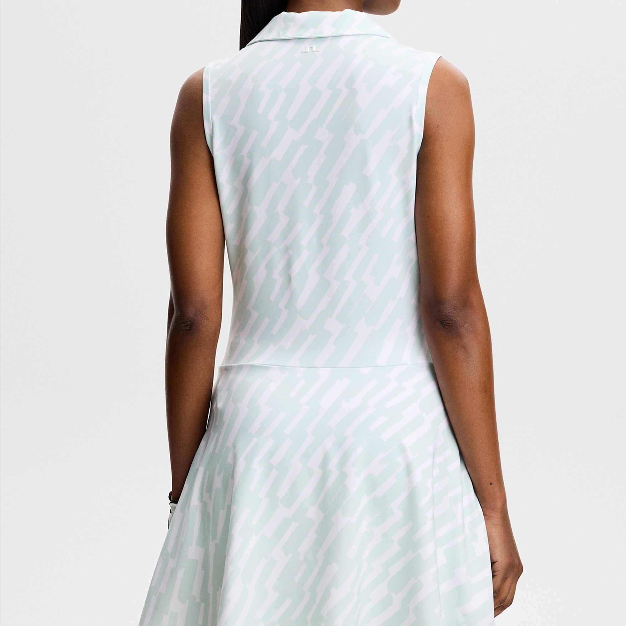 J Lindeberg Dana Printed Ladies Golf Dress Oak Skylight
