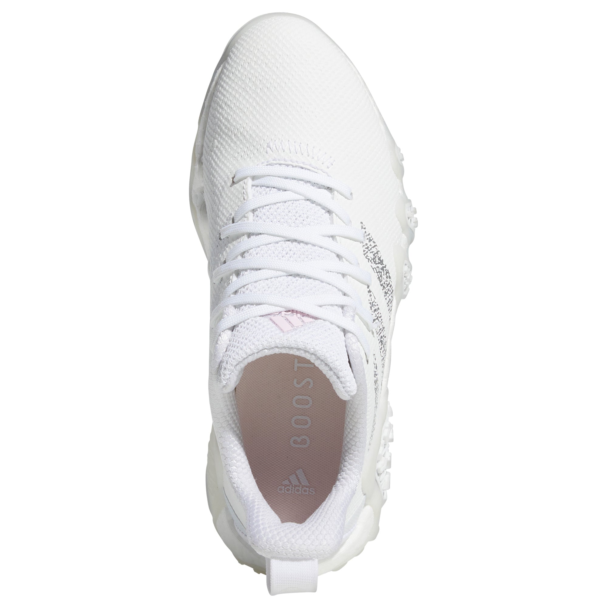 Adidas Codechaos 22 Ladies Golf Shoes White/Silver Metallic/Clear Pink