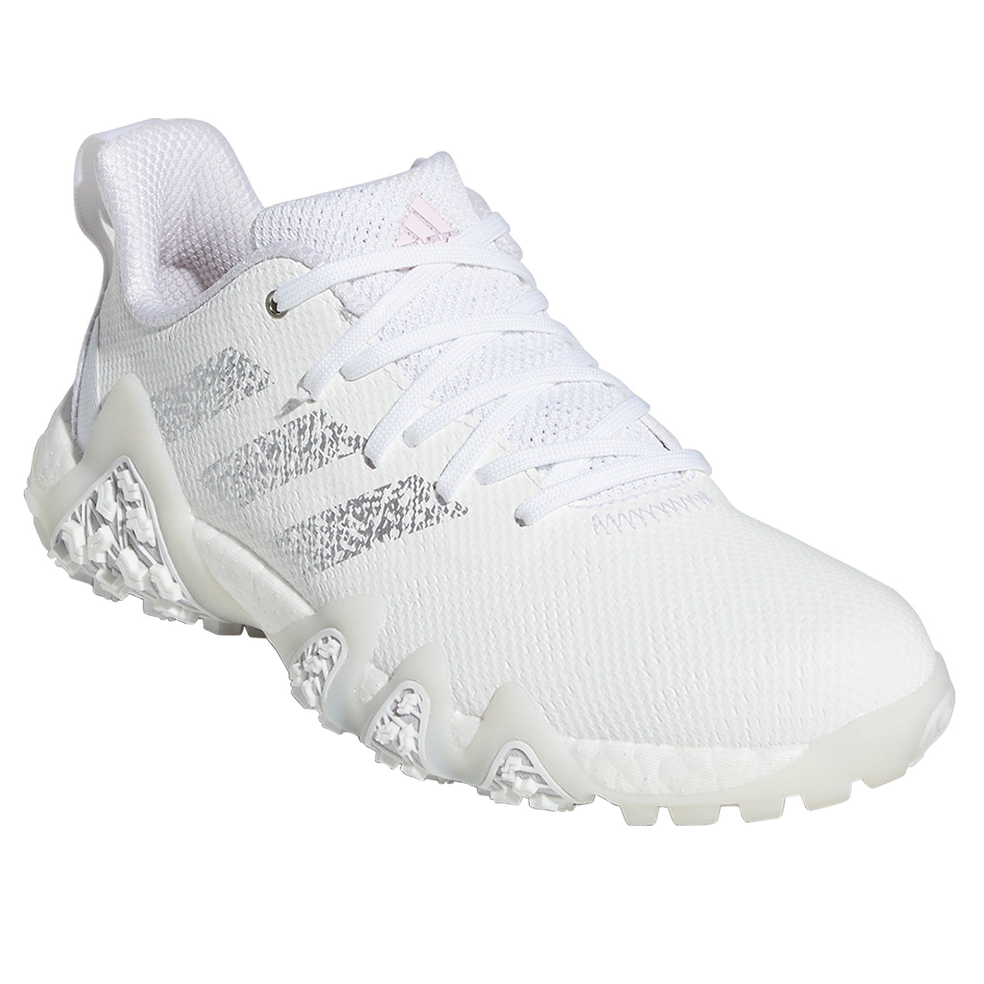 Adidas Codechaos 22 Ladies Golf Shoes White/Silver Metallic/Clear Pink