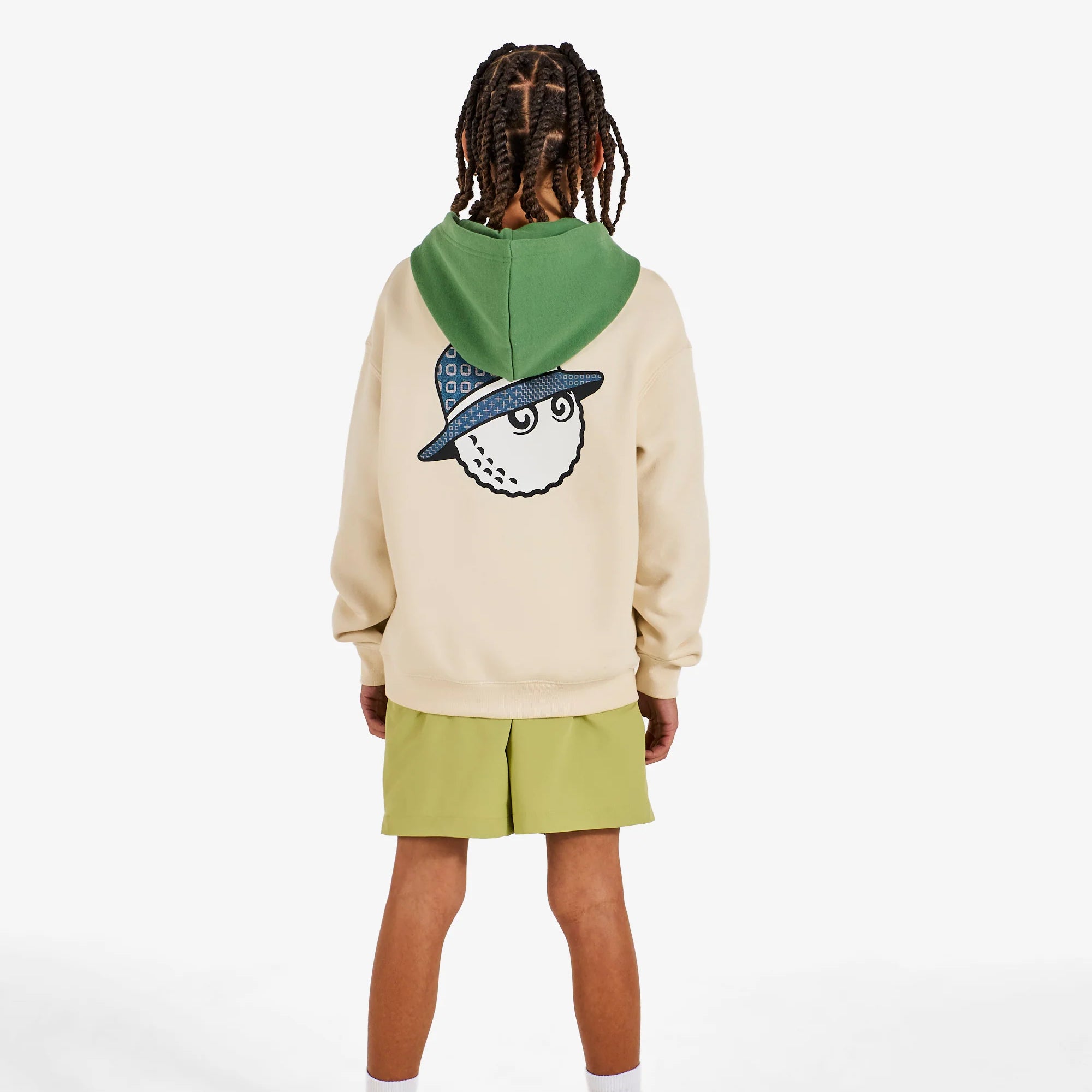 Malbon Golf Youth Cooper Buckets Hoodie Off White