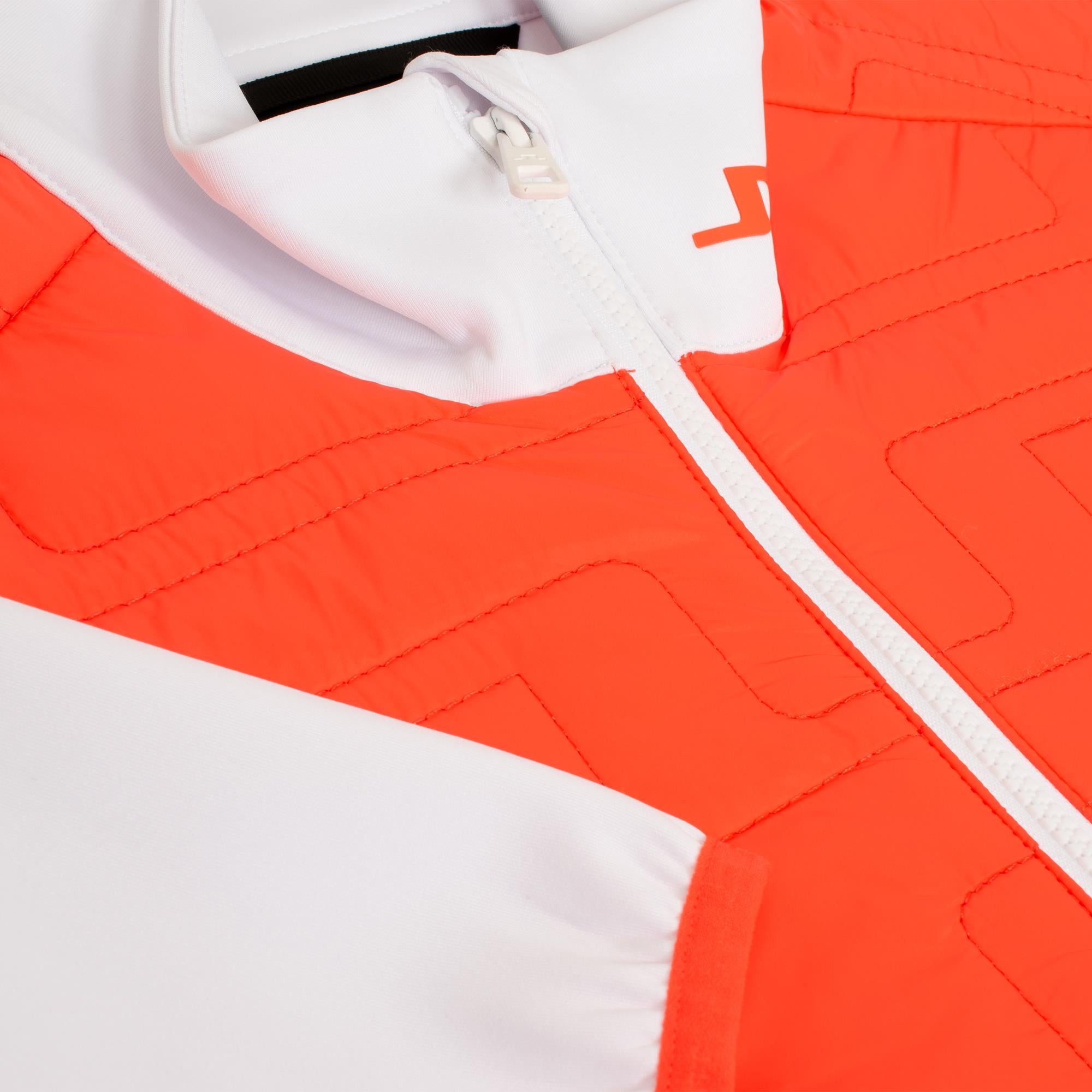 J Lindeberg Stefania Hybrid Ladies Golf Jacket Hot Coral
