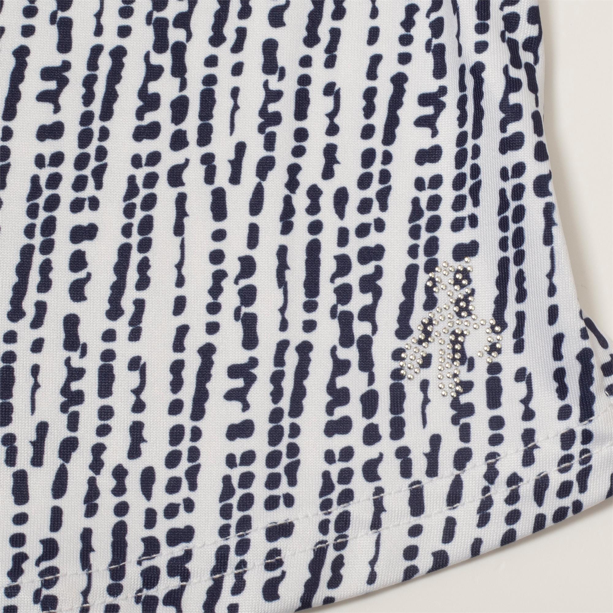 Green Lamb Melanie Printed Ladies Golf Polo Shirt Waterfall Print