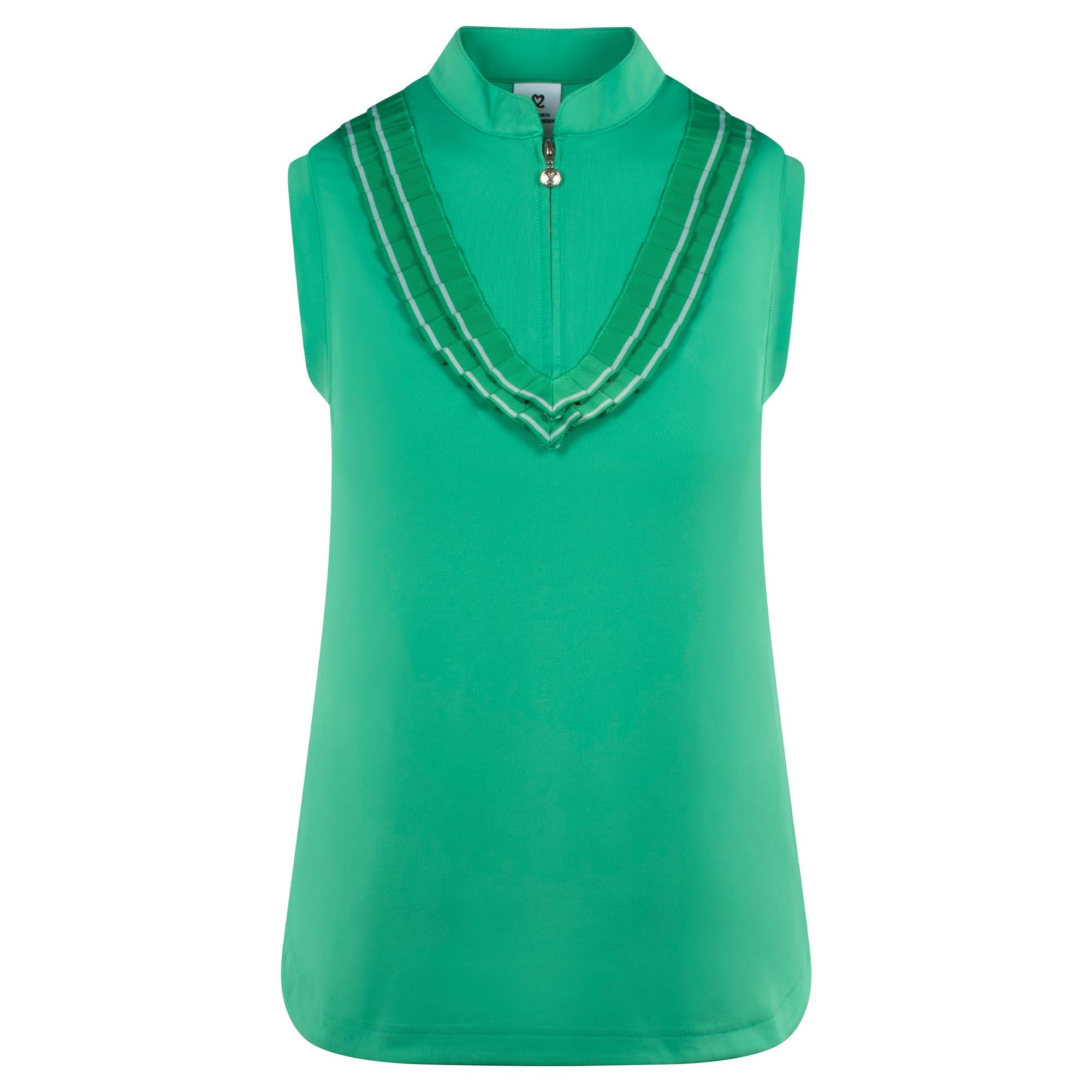 Daily Sports Istres Ladies Sleeveless Polo Shirt Sea Green