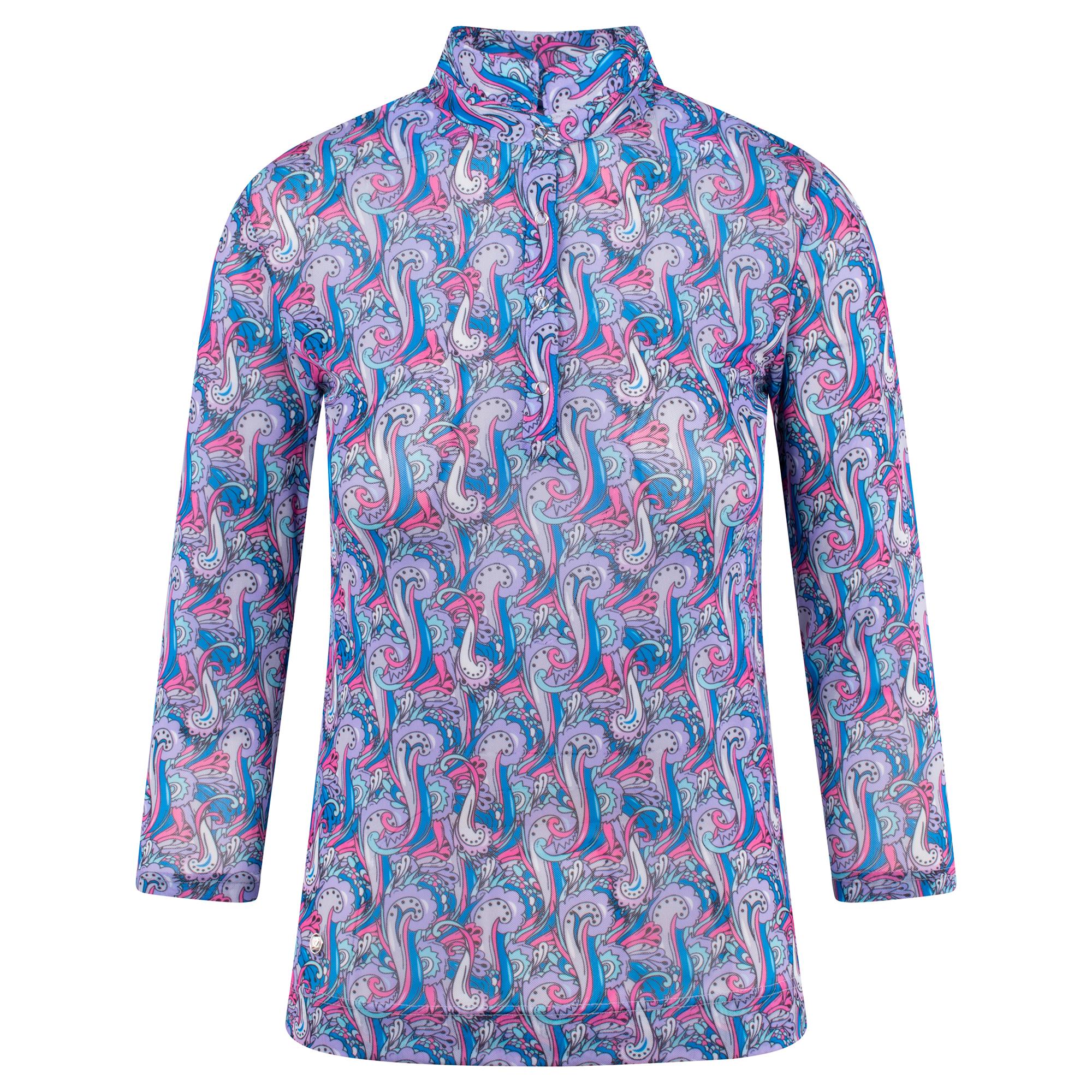 Daily Sports Hype Mesh Ladies 3/4 Sleeve Polo Shirt