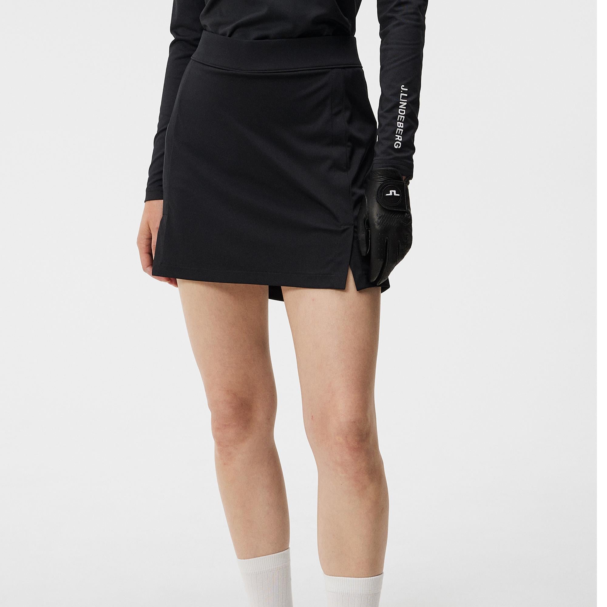 J Lindeberg Amelie Mid Ladies Golf Skort Black