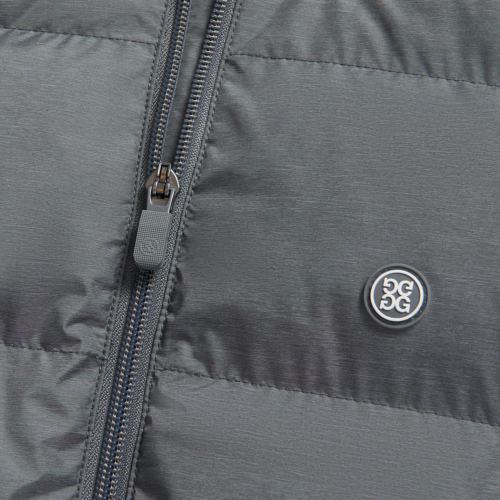 Ladies G/FORE Coated Nylon Melange Puffer Jacket Charcoal Heather Grey