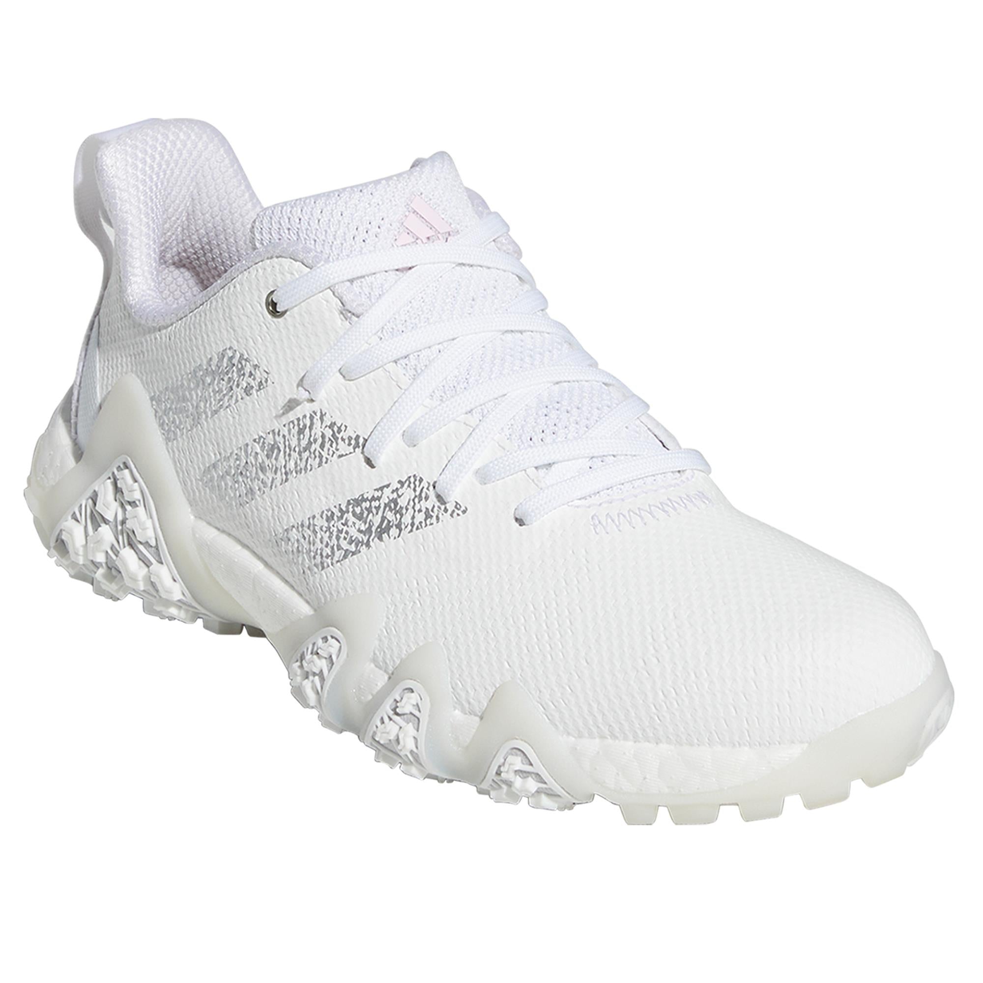 Adidas Codechaos 22 Ladies Golf Shoes White/Silver Metallic/Clear Pink