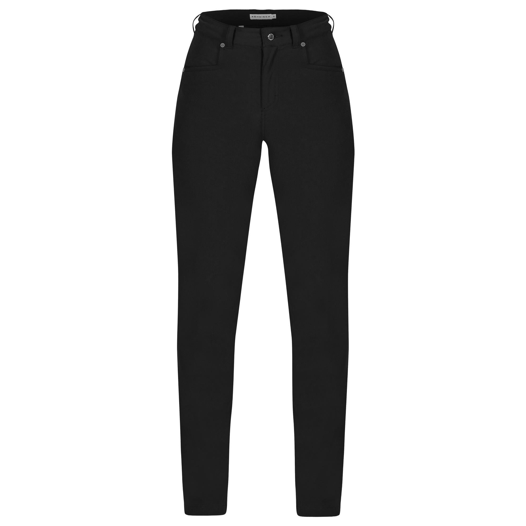 Rohnisch Chie Comfort Stretch Ladies Golf Pants 30 Inch Leg Black