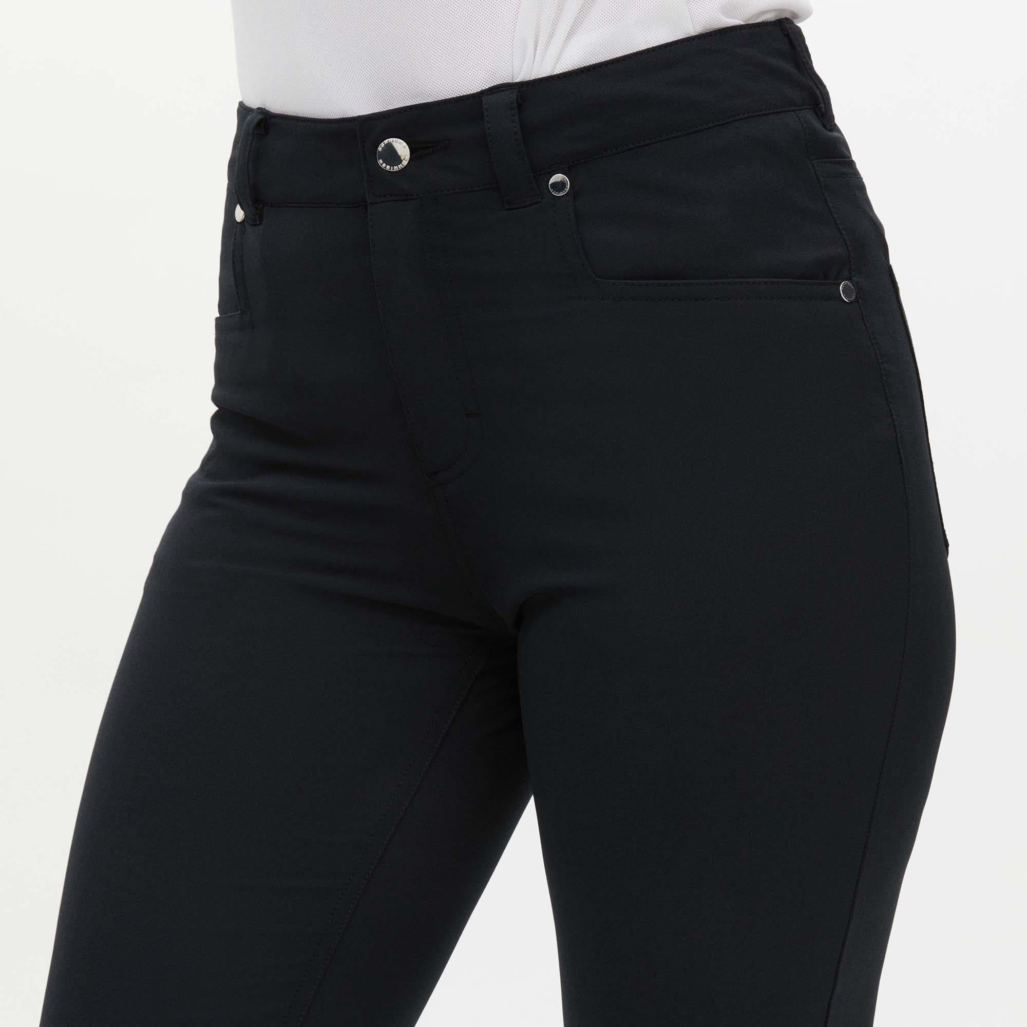 Rohnisch Chie Comfort Stretch Ladies Golf Pants 30 Inch Leg Black