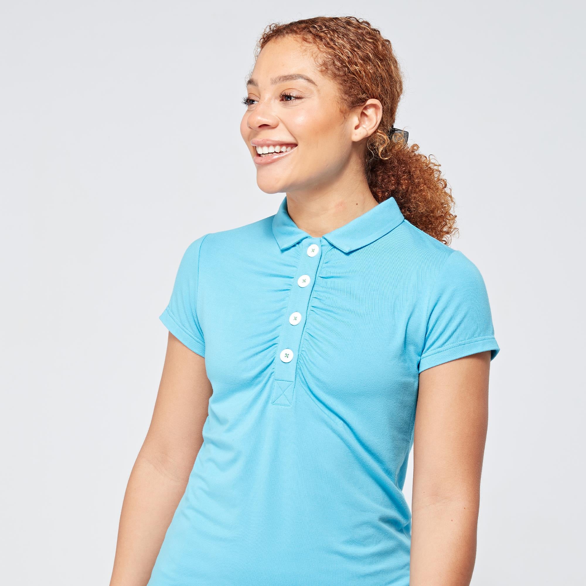 Swing Out Sister Lisa Ladies Golf Polo Shirt Dazzling Blue