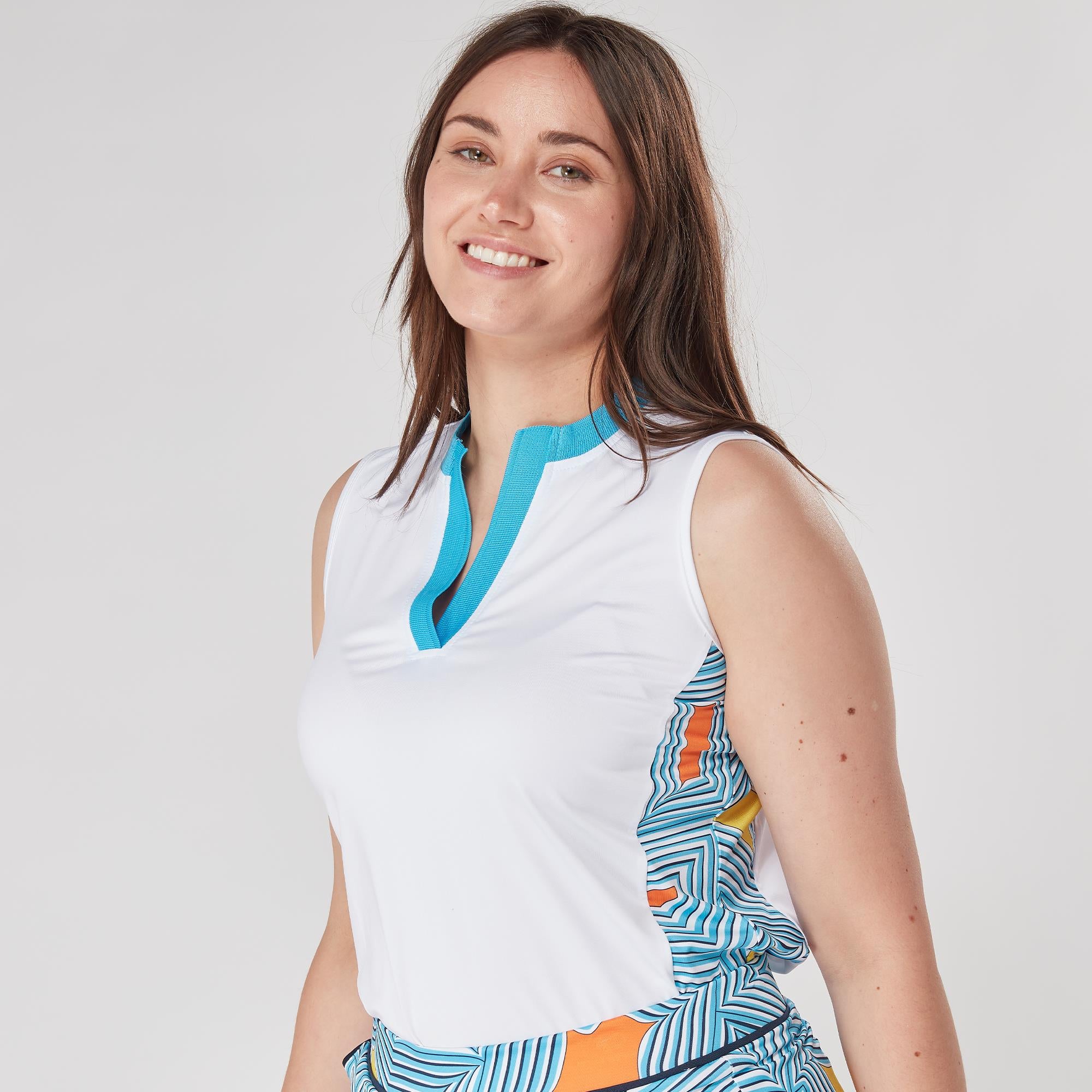 Swing Out Sister Lara Ladies Golf Polo Shirt White