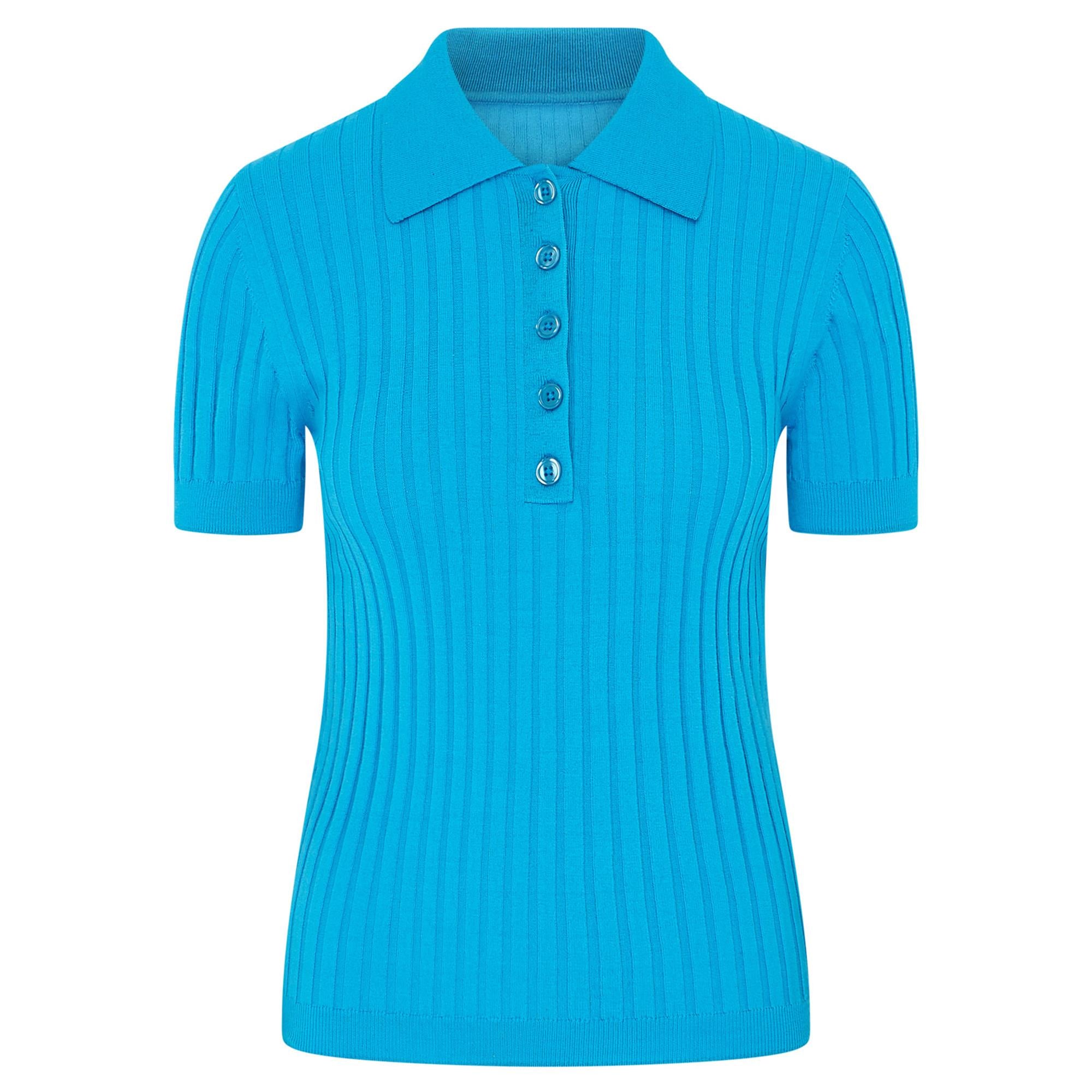 Swing Out Sister Abigail Ladies Golf Polo Shirt Dazzling Blue