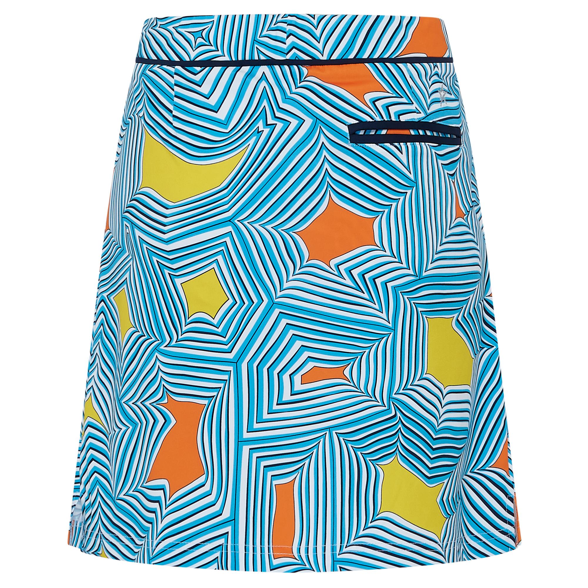 Swing Out Sister Lara Print Ladies Golf Skort White