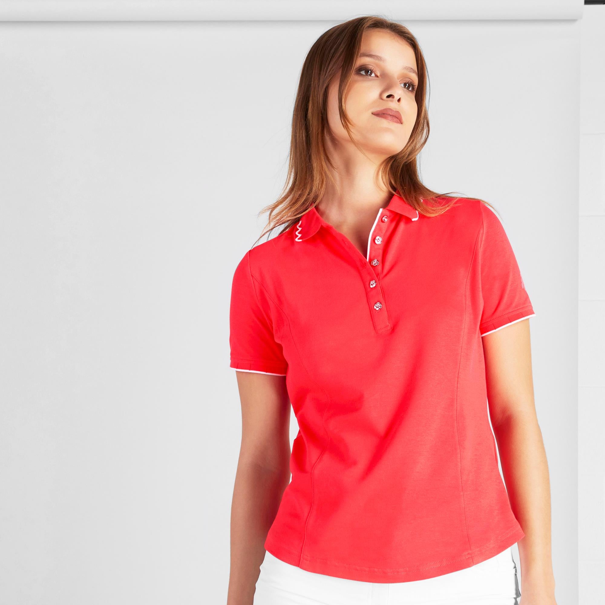 Green Lab Golf Color Green Lamb Nadeen Club Ladies Golf Polo Poppy