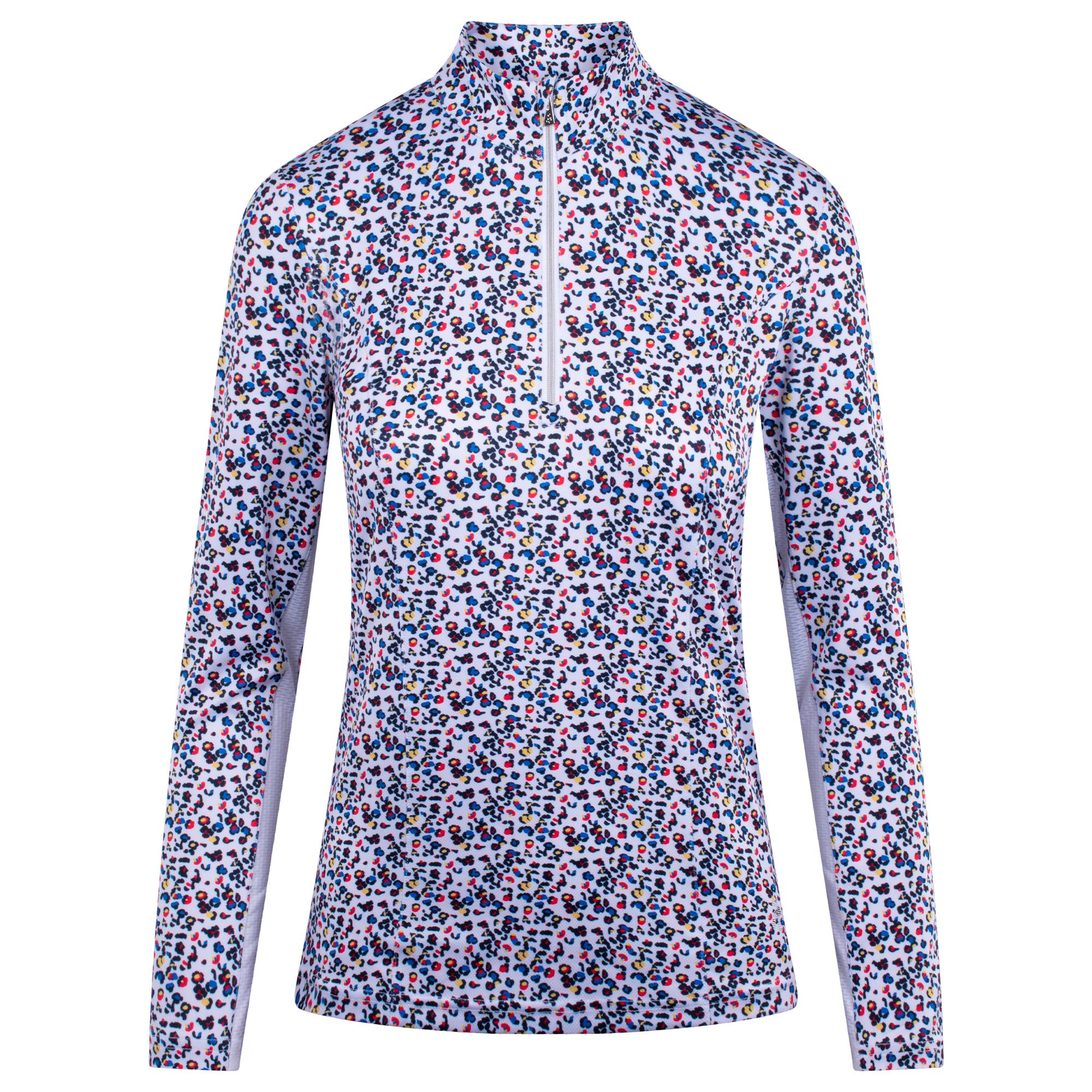 Green Lamb Nicola Printed Ladies Golf Light Mid Layer