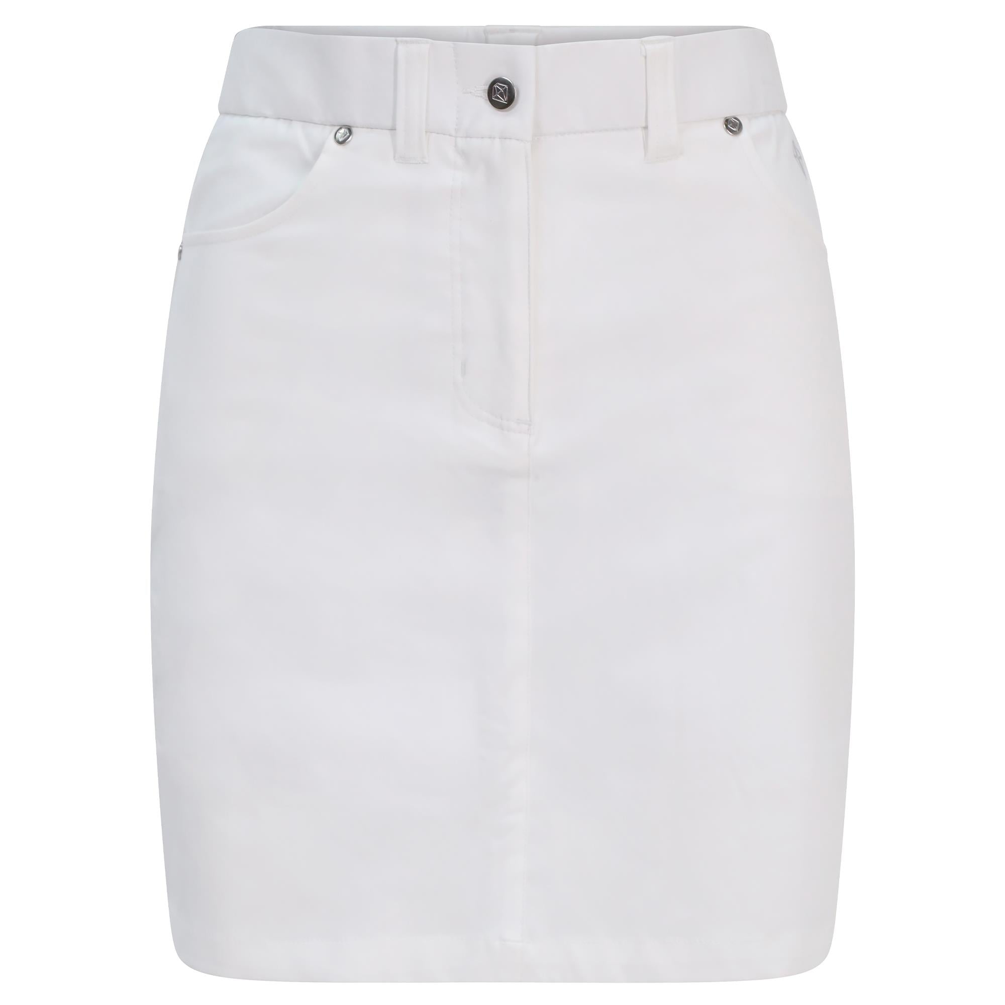 Pure Golf Calm Ladies Golf Skort White 50CM