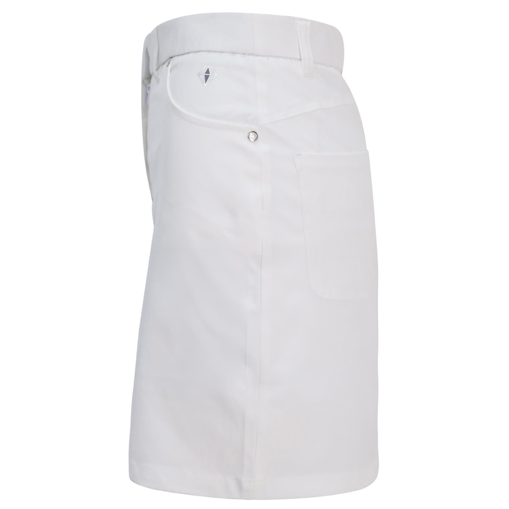 Pure Golf Calm Ladies Golf Skort White 50CM