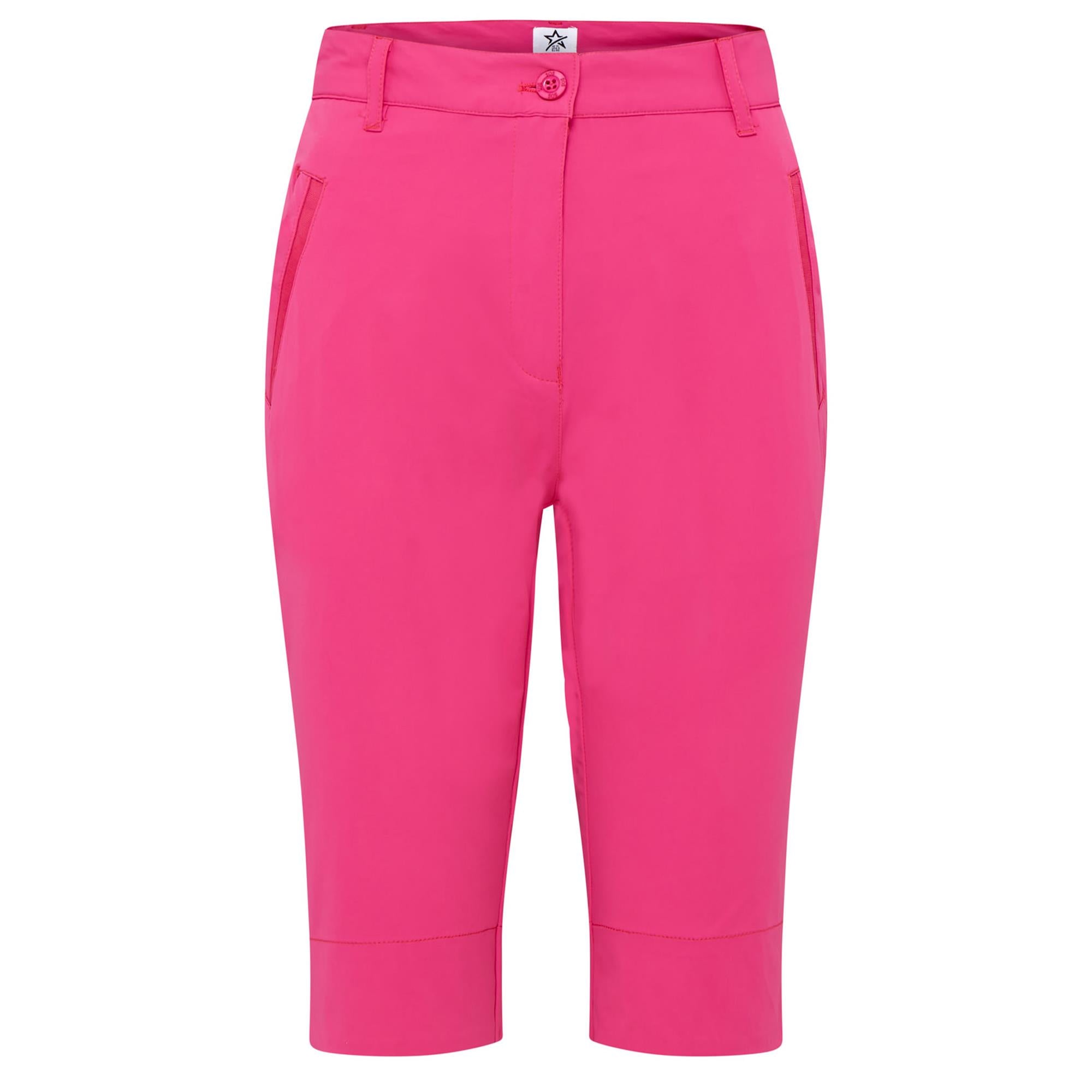 Swing Out Sister Megan Ladies Bermuda Golf Shorts Lush Pink