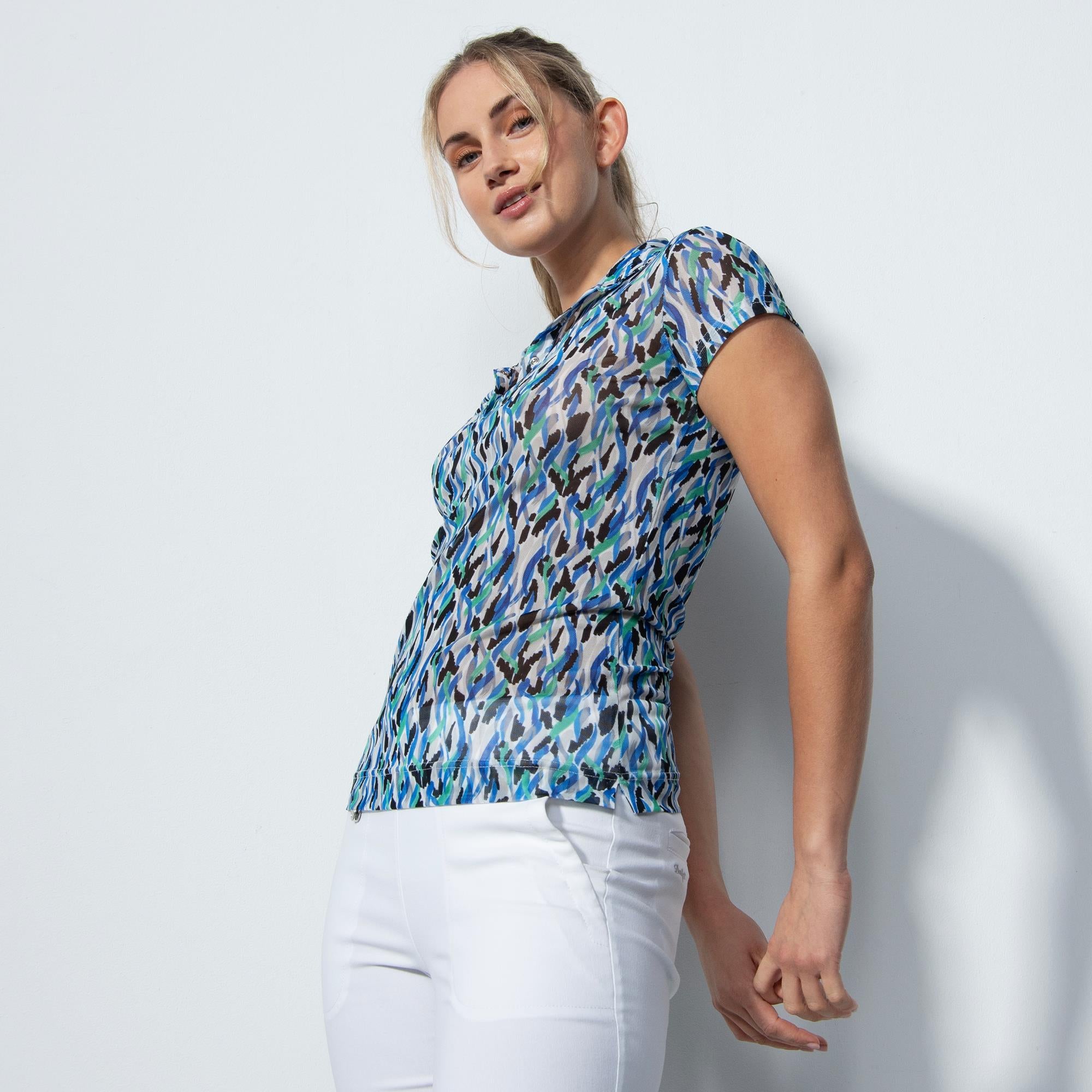 Daily Sports Digne Laides Golf Polo Shirt Abstract