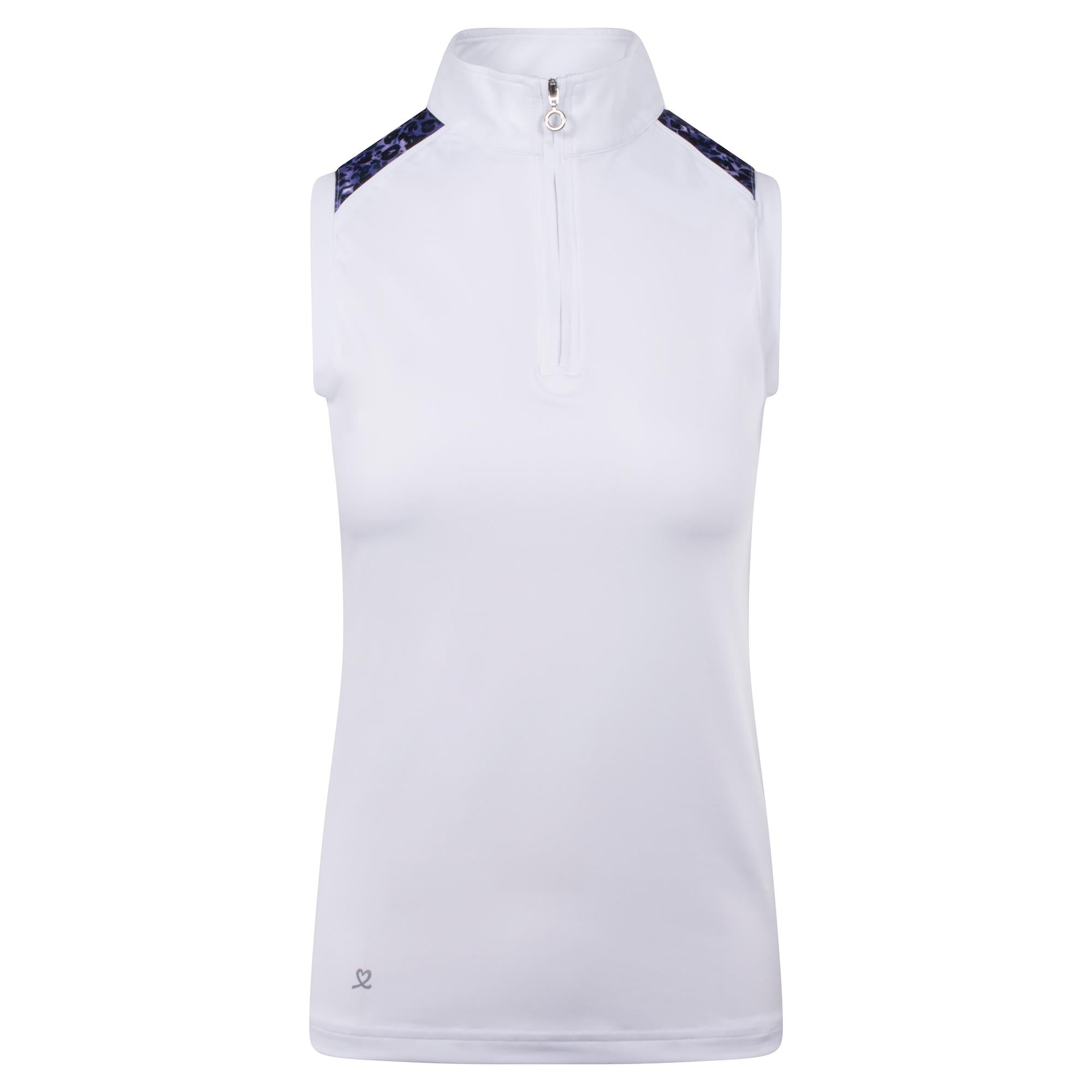 Daily Sports Andria Ladies Sleeveless Golf Polo Shirt White