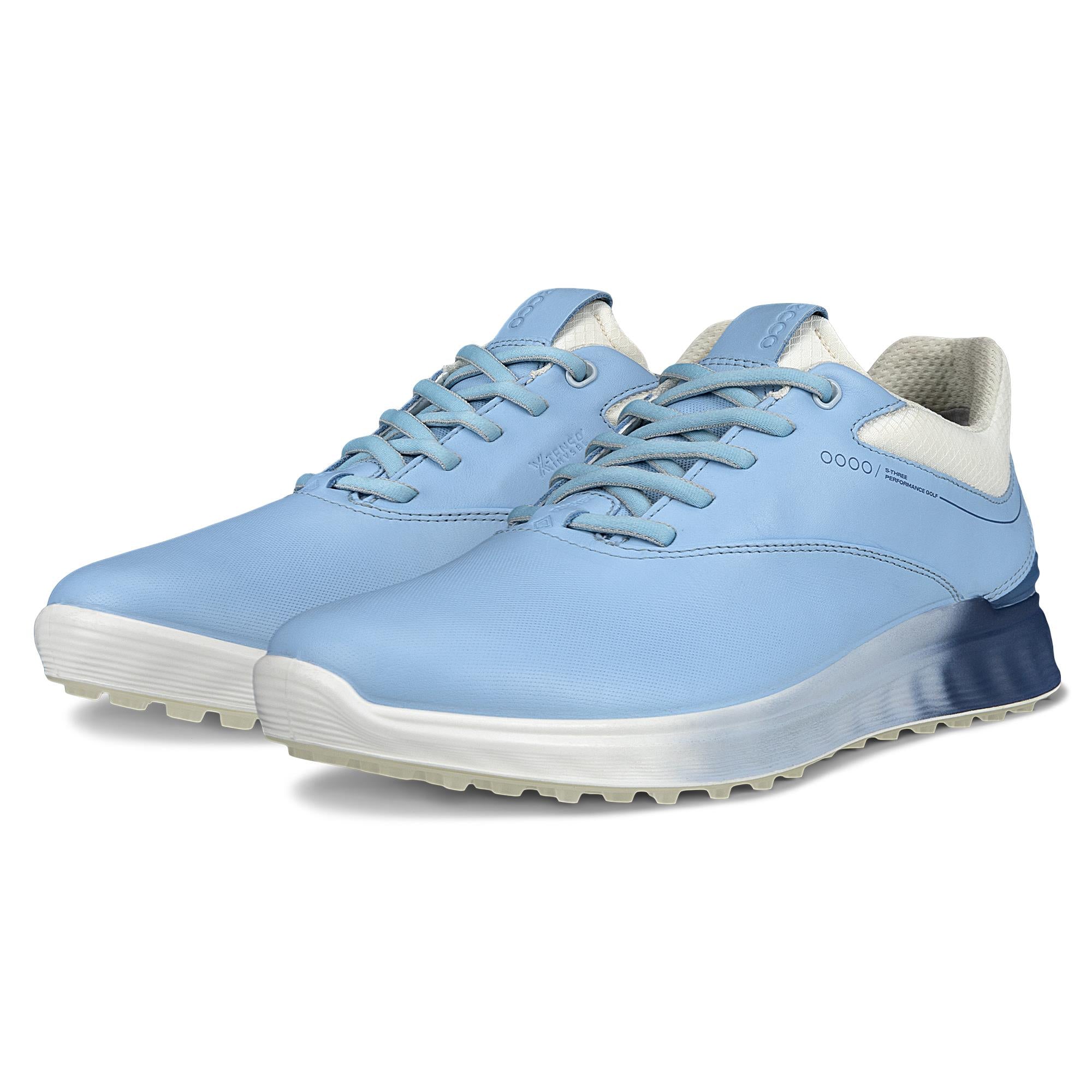 Ecco S-Three Gore-Tex Ladies Golf Shoes Bluebell/Retro Blue