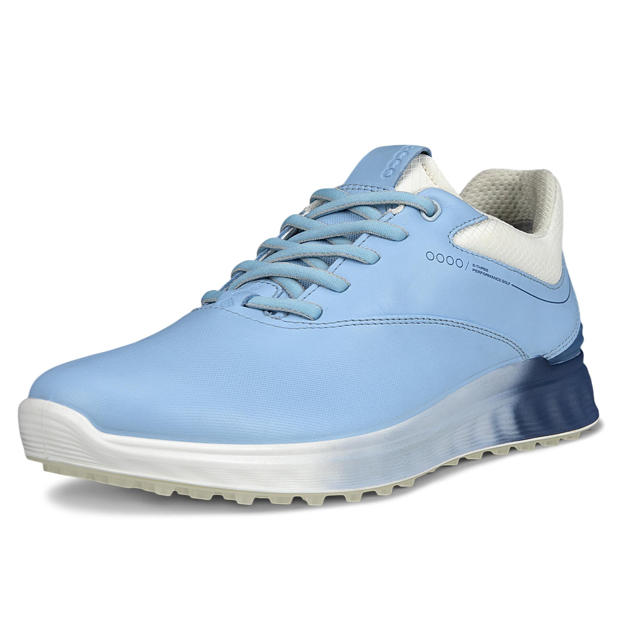 Ecco S-Three Gore-Tex Ladies Golf Shoes Bluebell/Retro Blue