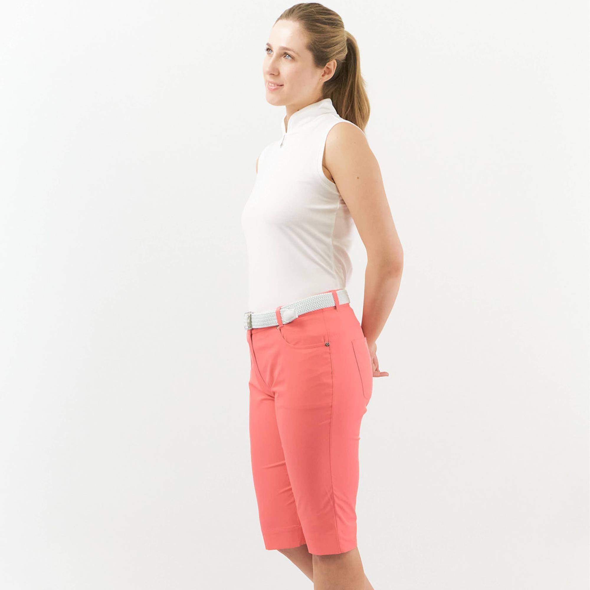Pure Golf Trust Bermuda Ladies Golf Bermuda Shorts Coral