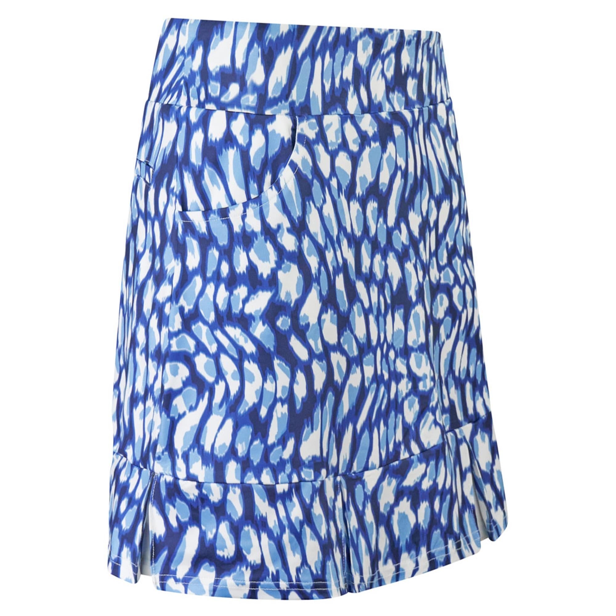Pure Golf Alda Pull On Ladies Golf Skort Leopard Lake