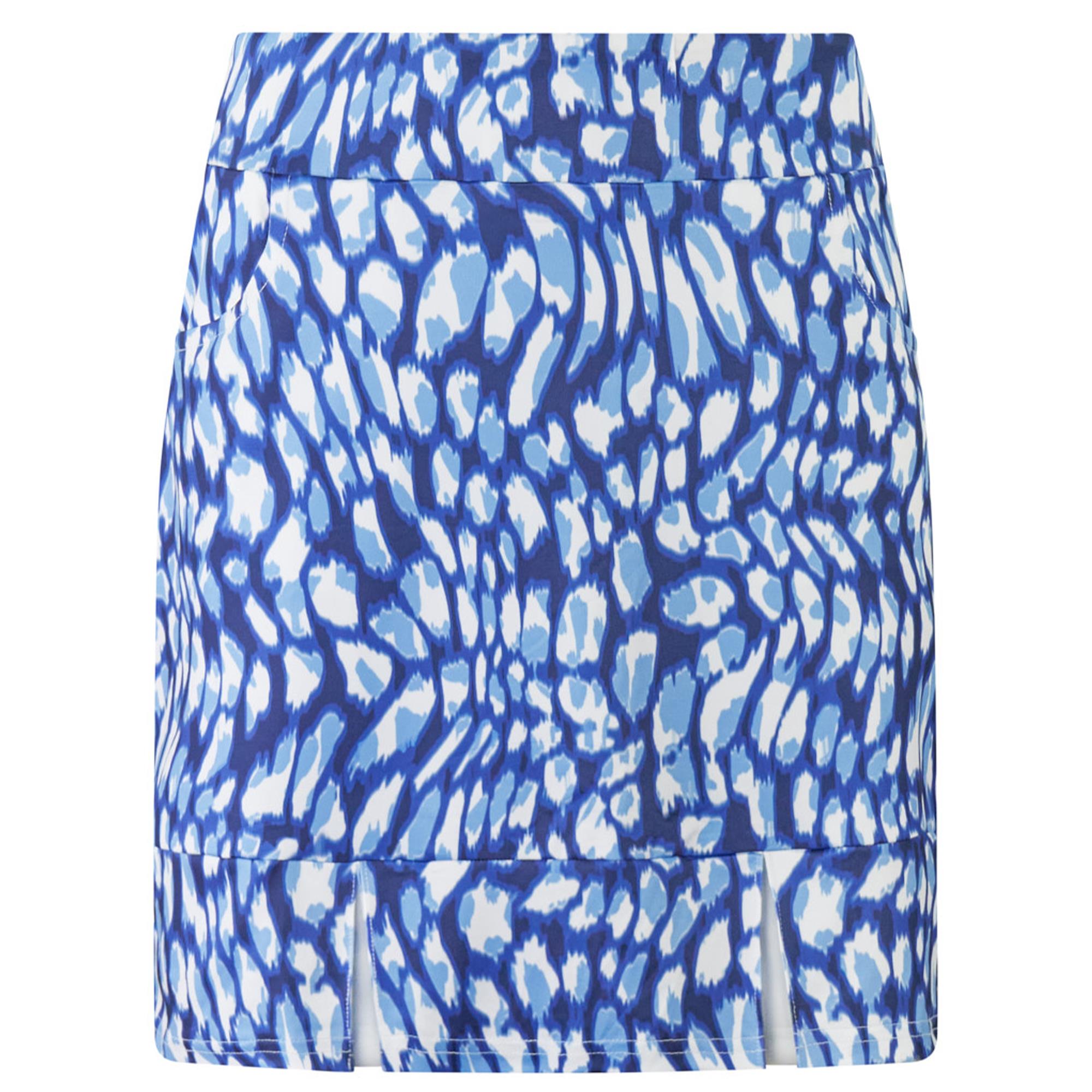 Pure Golf Alda Pull On Ladies Golf Skort Leopard Lake