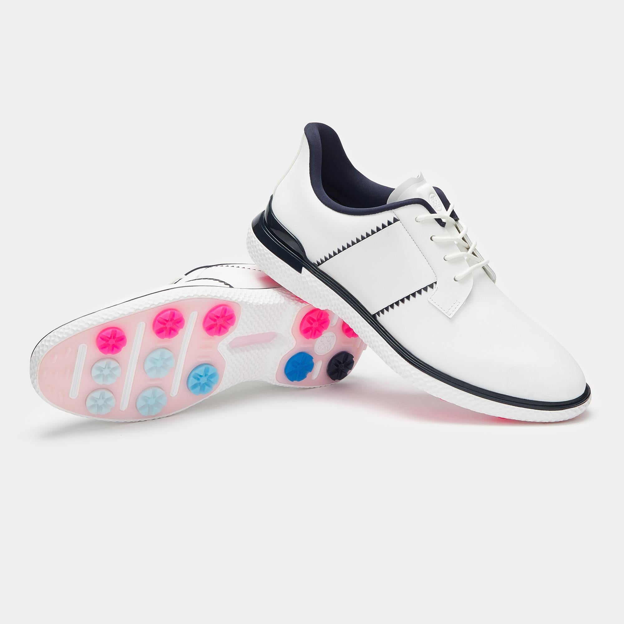 G/FORE Gallivan2r Side Stripe Kiltie Ladies Golf Shoes Snow/Twilight