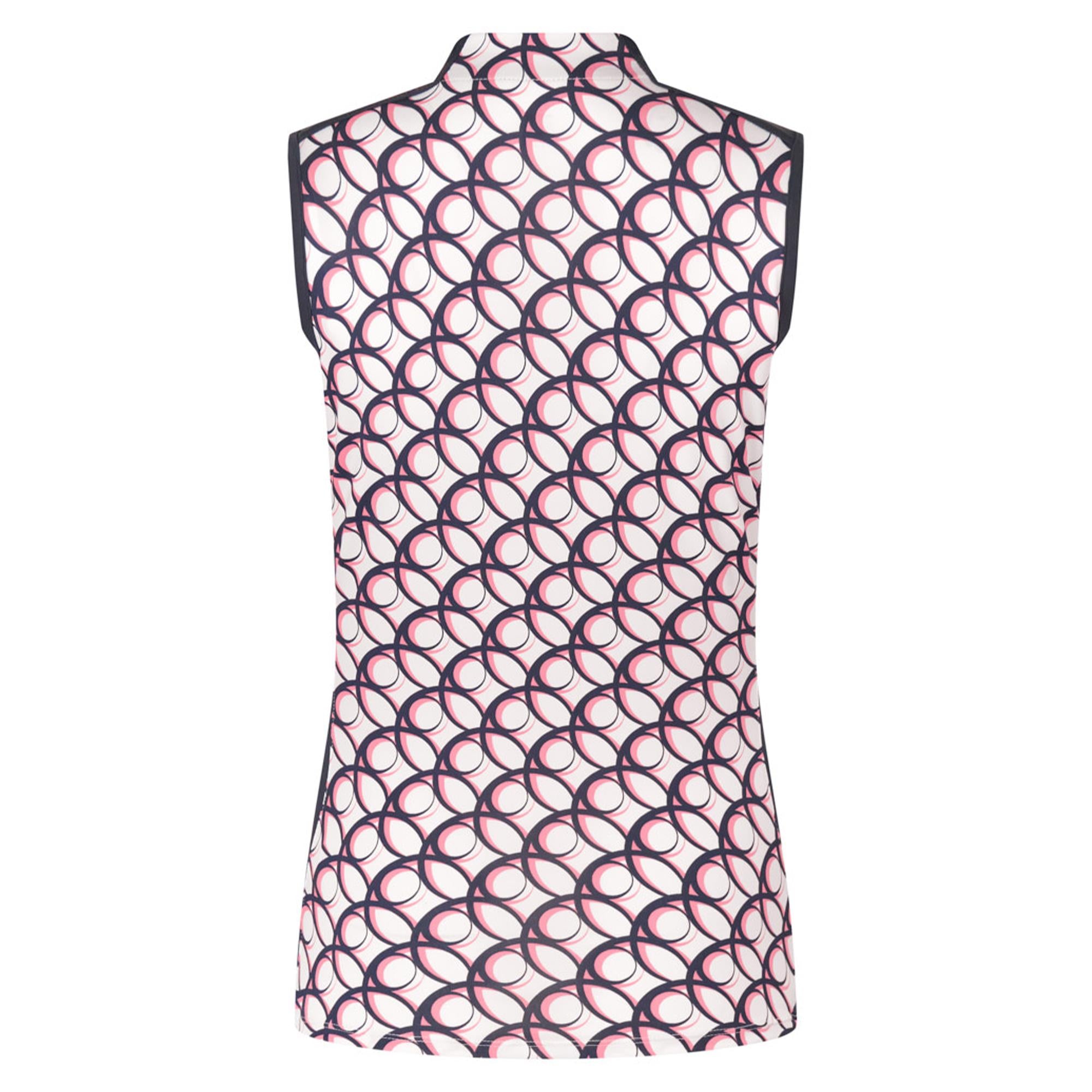 Tail Coralis Ladies Sleeveless Golf Polo Shirt Twilight Geo