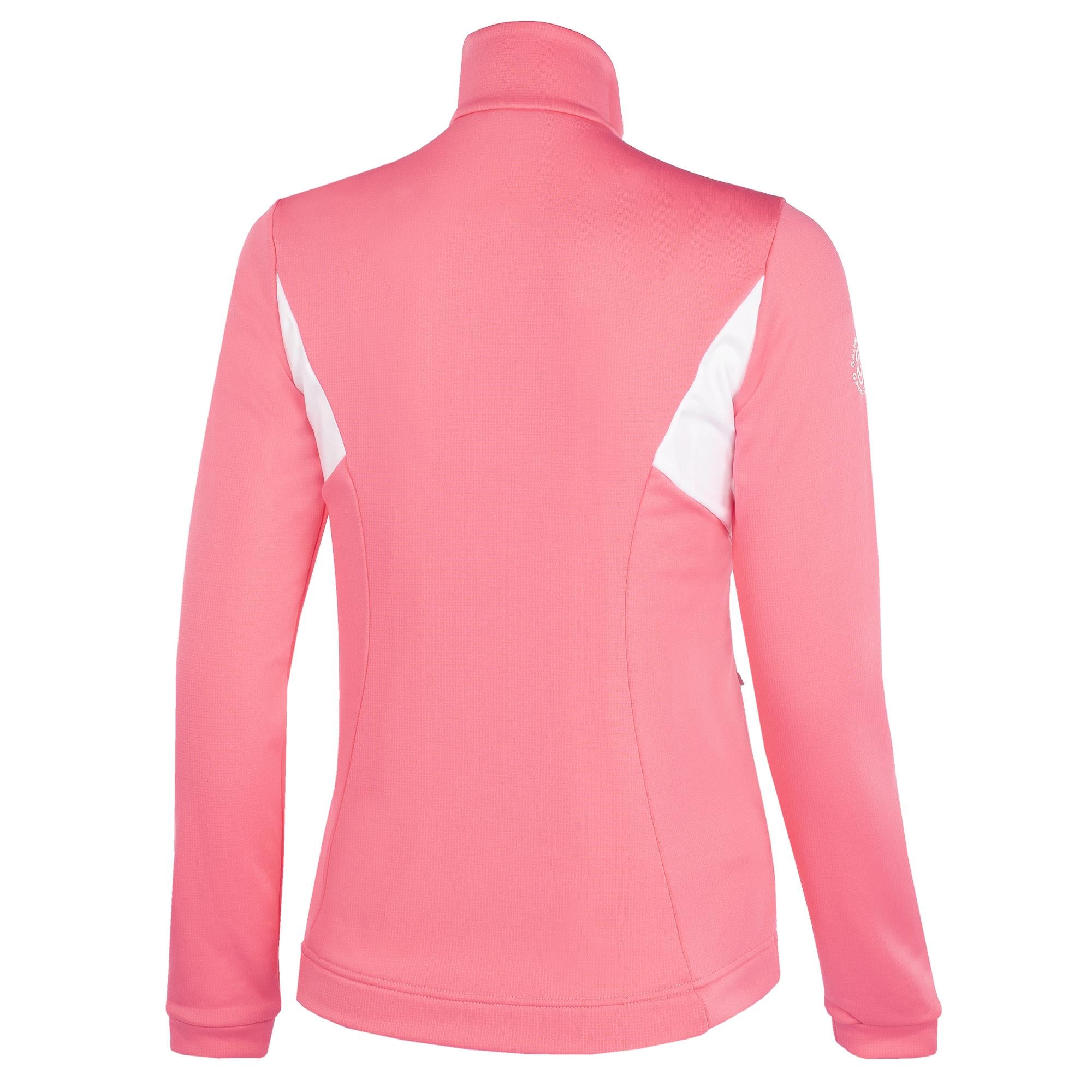 Galvin Green Destiny Insula Ladies Golf Mid Layer Camelia Rose/White