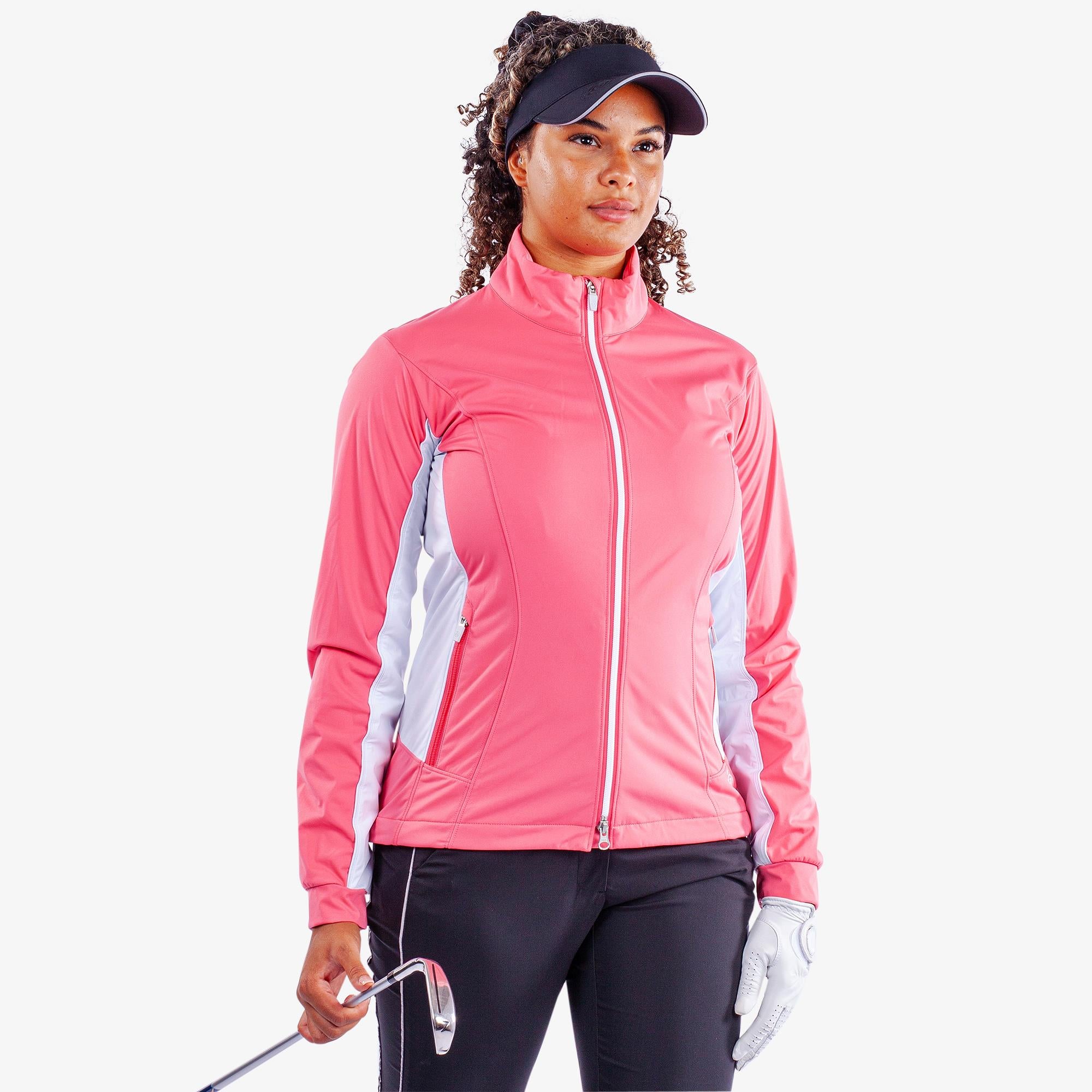 Galvin Green Larissa Interface-1 Ladies Golf Windstopper Camila Rose/White