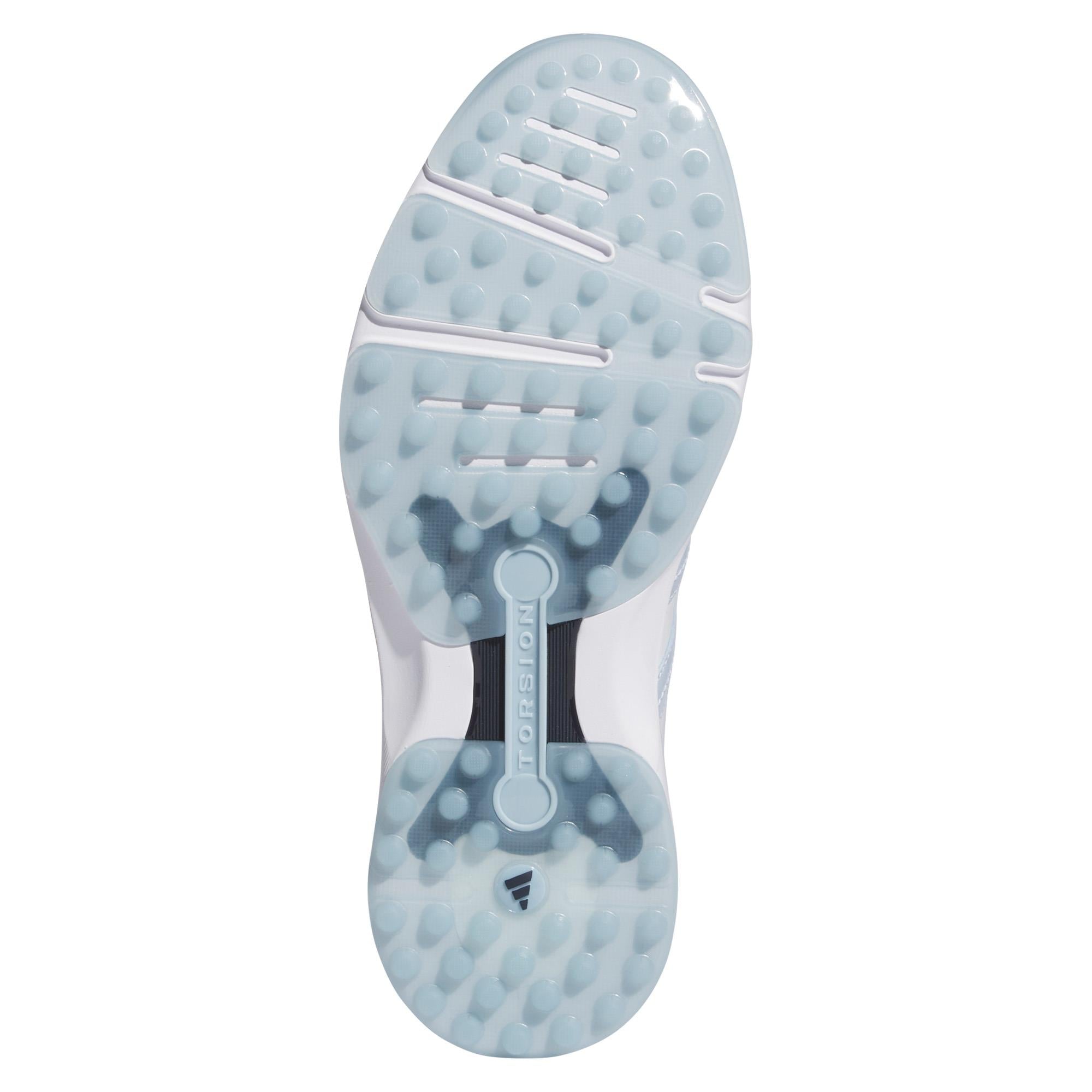 Adidas MC Z Traxion Ladies Golf Shoes White/Wonder Blue/Savannah