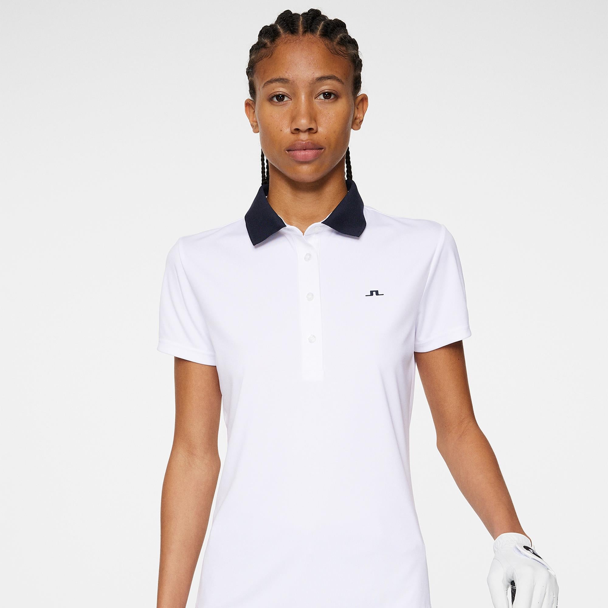 J Lindeberg Cassie Ladies Golf Polo Shirt Navy