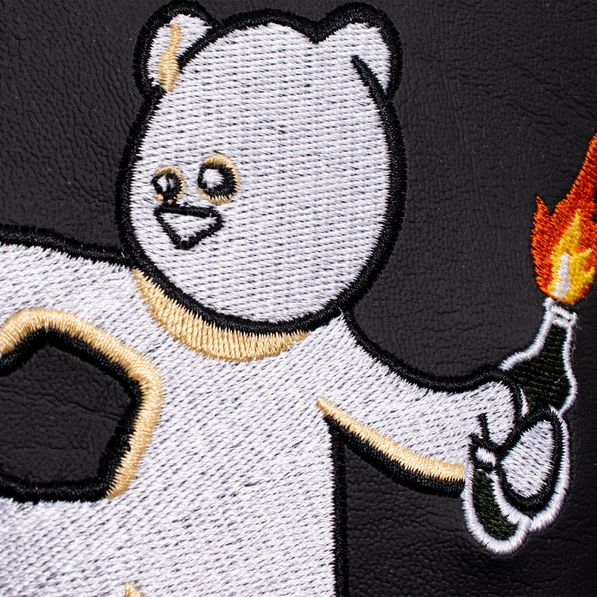 Banksy Teddy Bear Fairway Wood Headcover Black