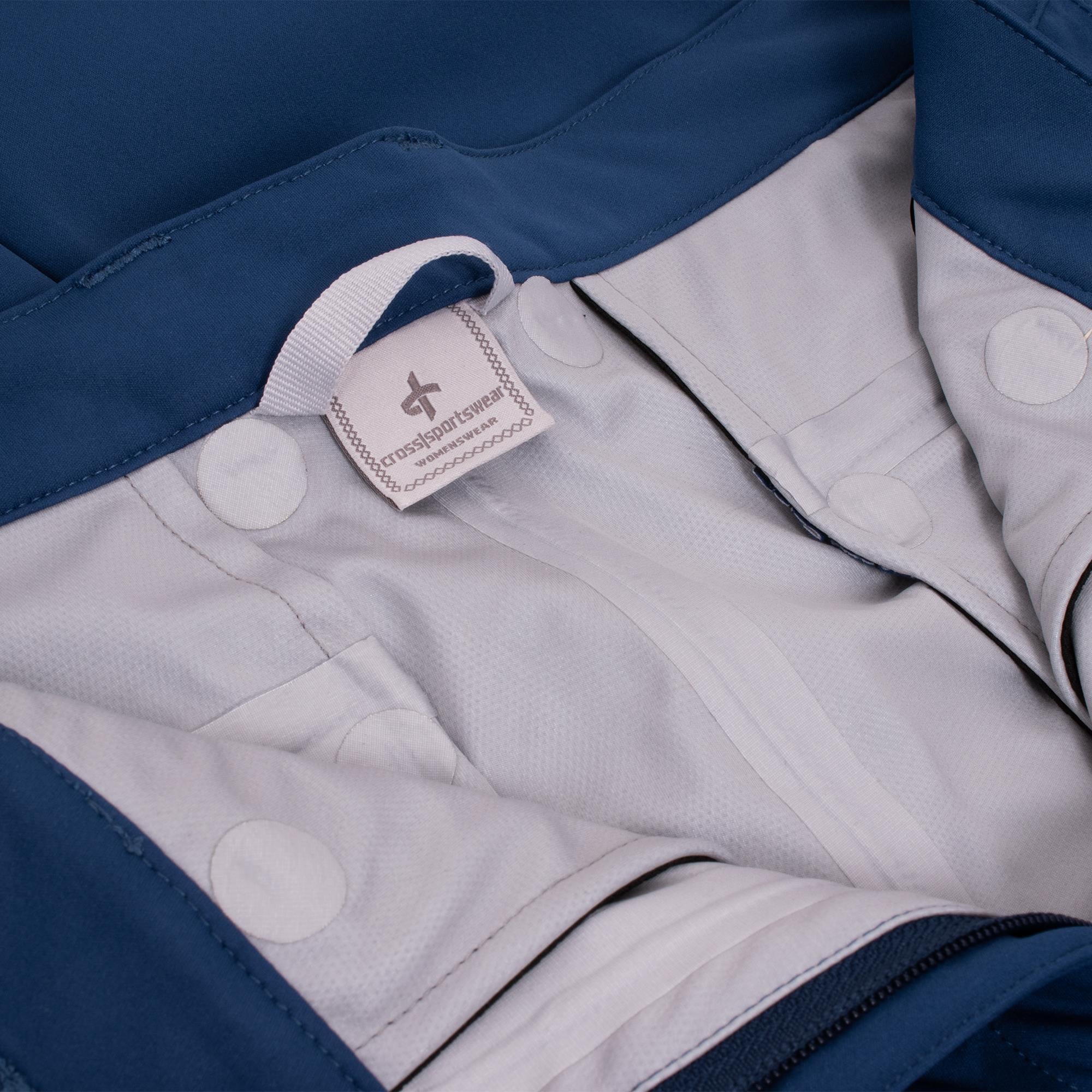 Cross Edge Chino Waterproof Ladies Golf Pants Twilight Blue